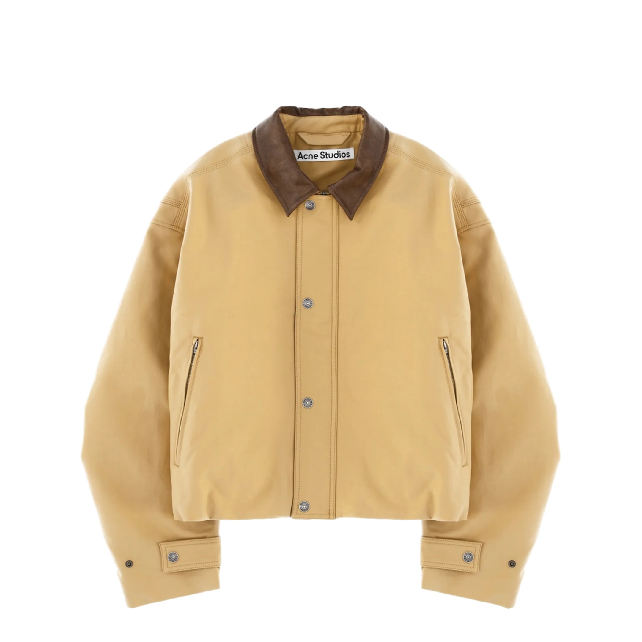 Jacket with Contrasting Collar