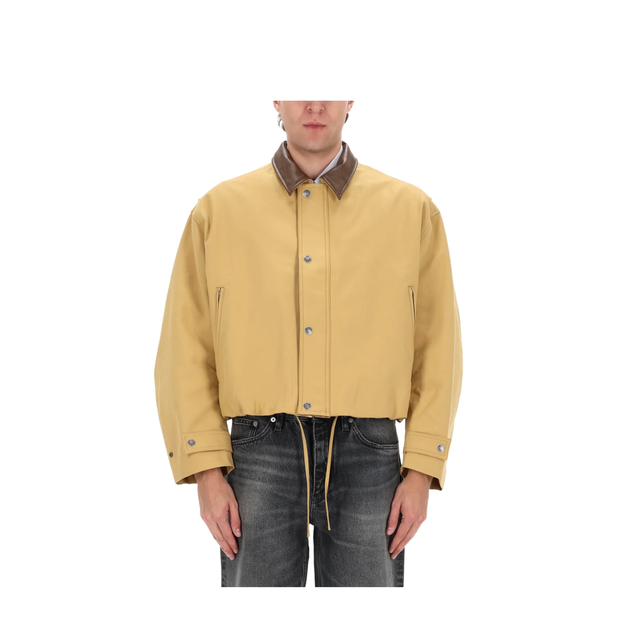 Jacket with Contrasting Collar - Image 4