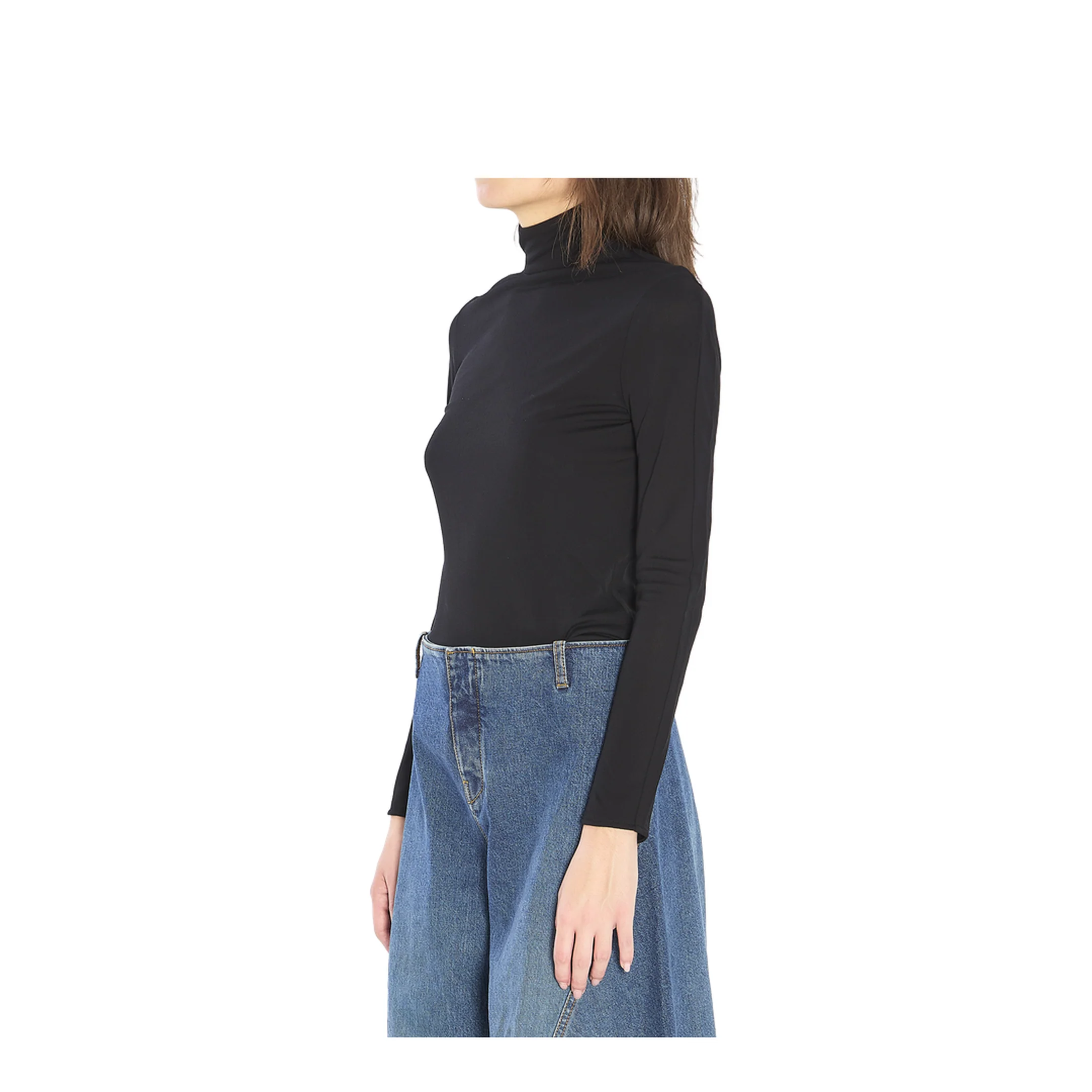 Fluid Jersey Bodysuit with Heart Cut-Out - Image 2