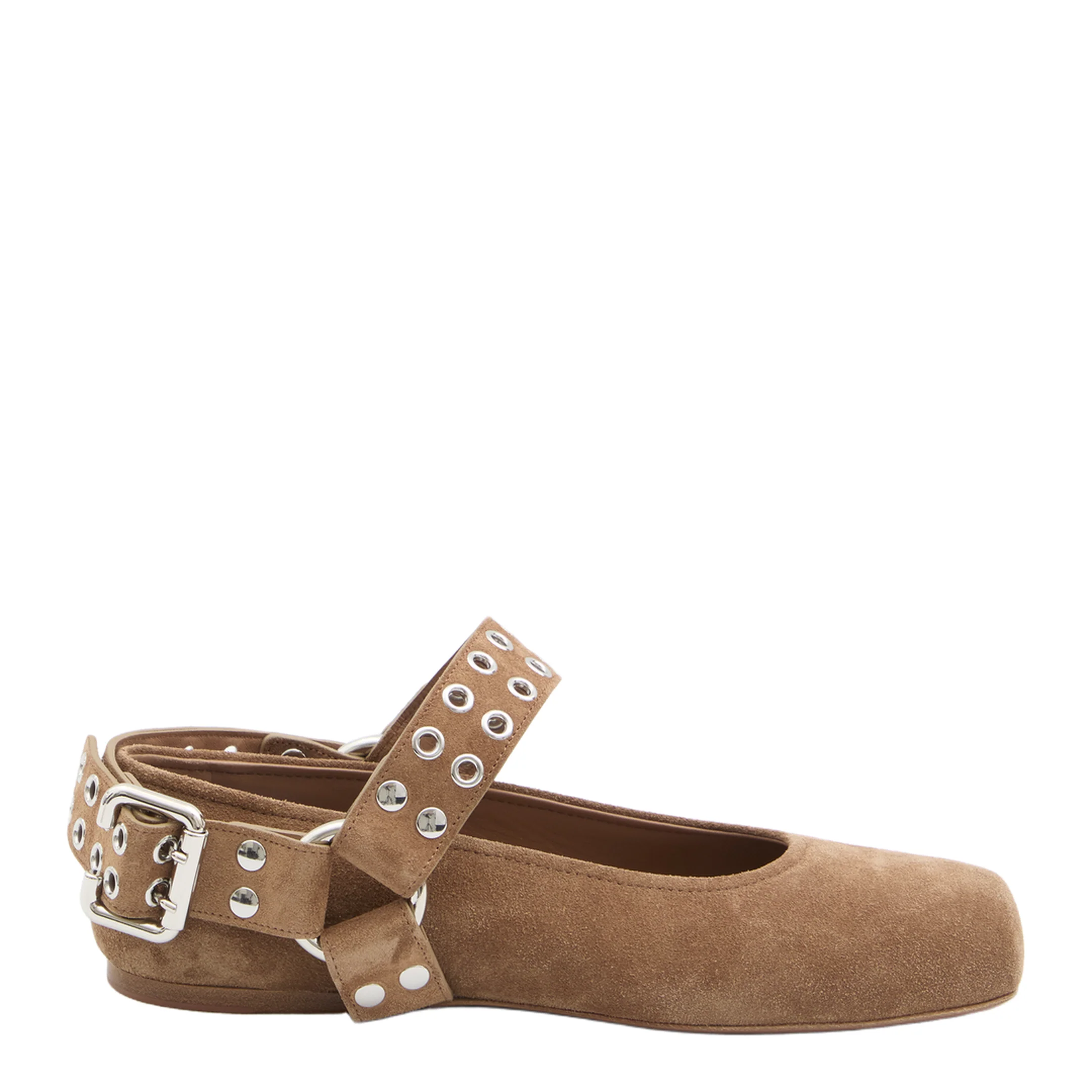 Suede Ballet Flats