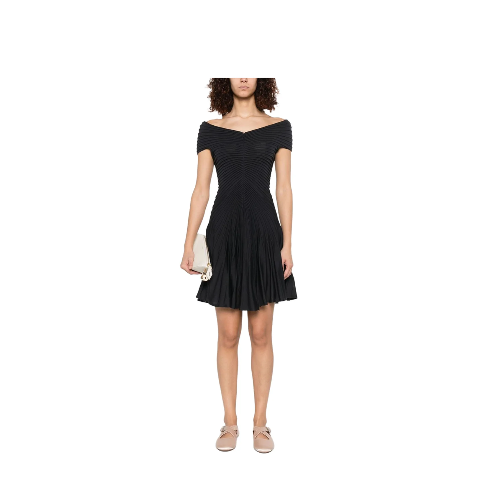 Textured Knit Mini Dress - Image 4