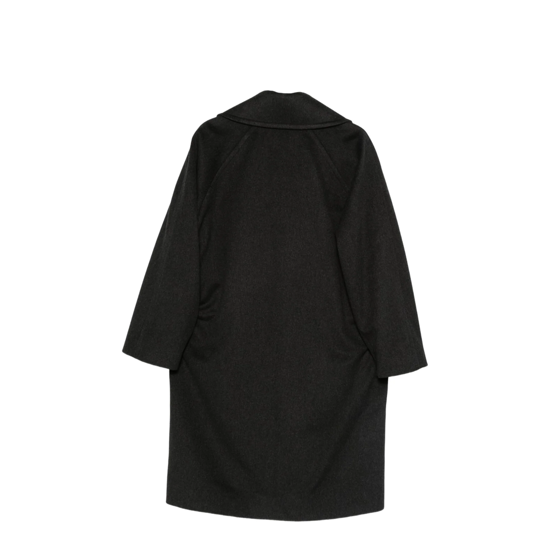 Grey Wool Double-Breasted Coat - Image 3