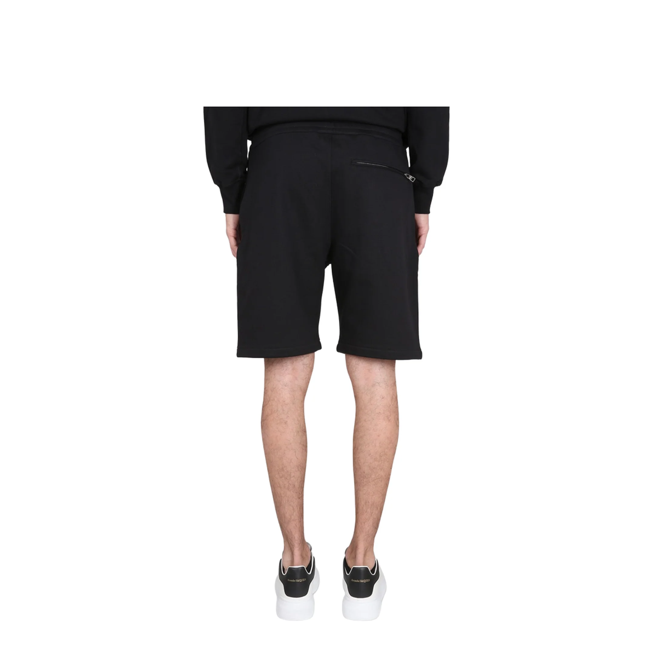 Bermuda Shorts with Graffiti Logo Print - Image 4