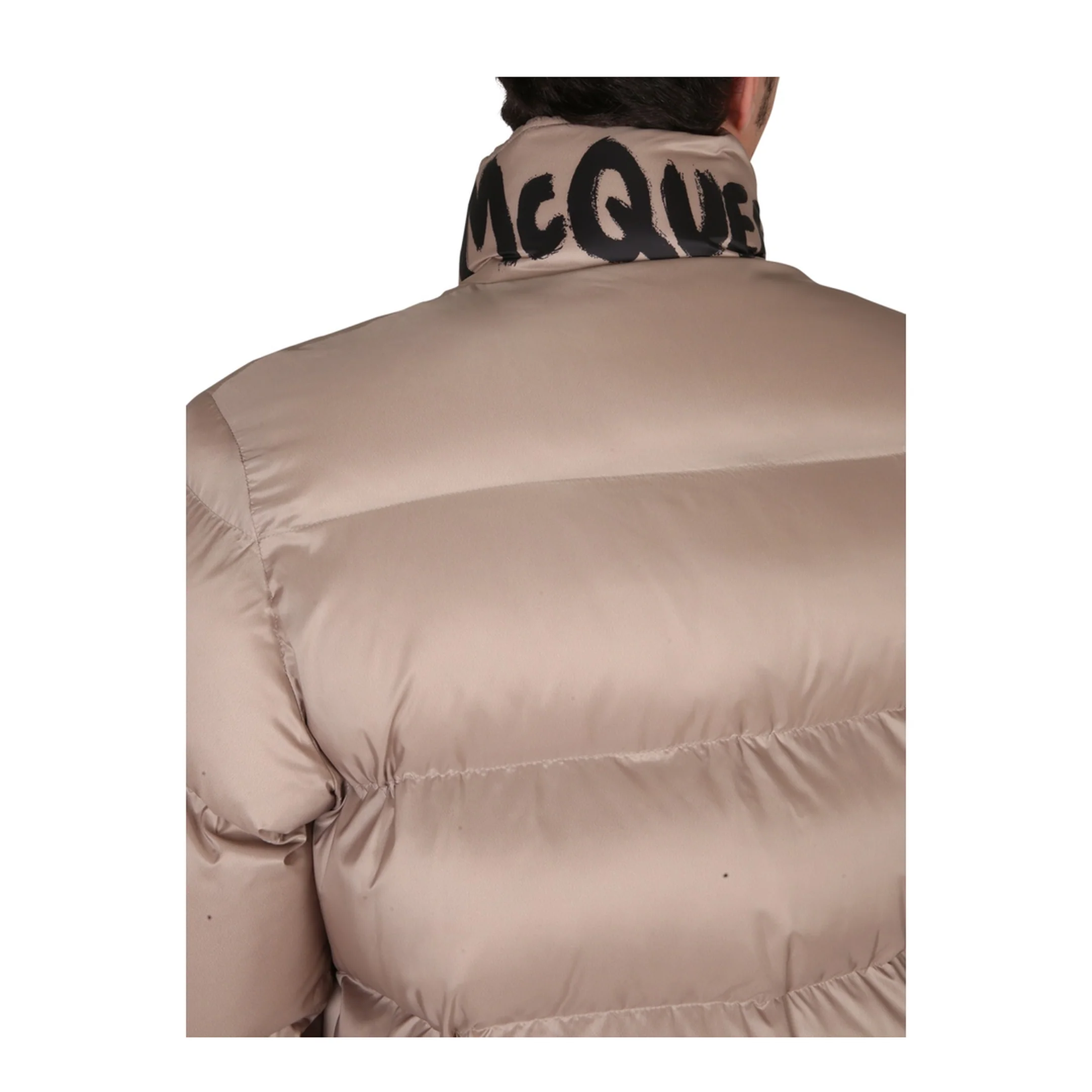 Graffiti Logo Print Down Jacket - Image 4