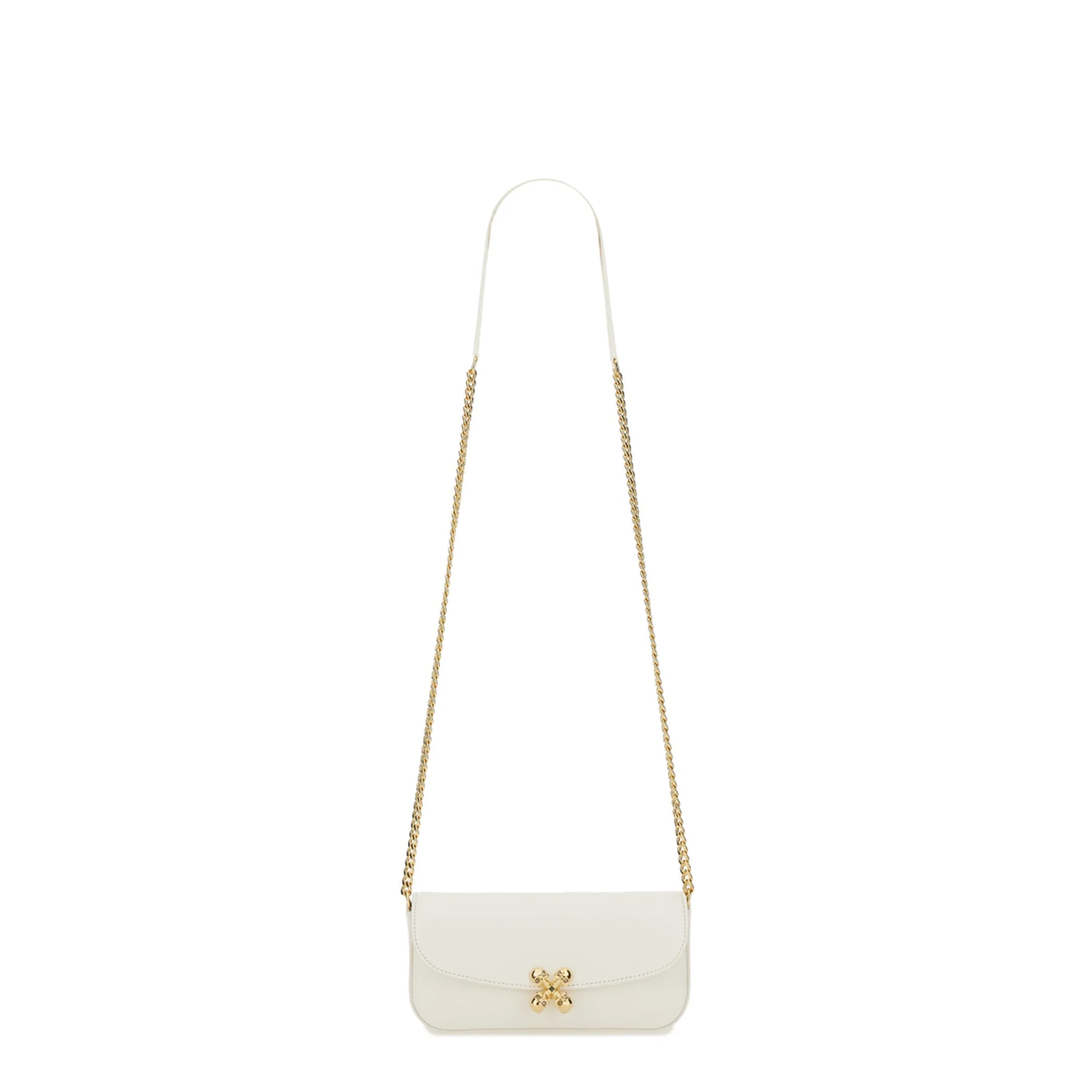 Small Skull Flower Bag in Ivory