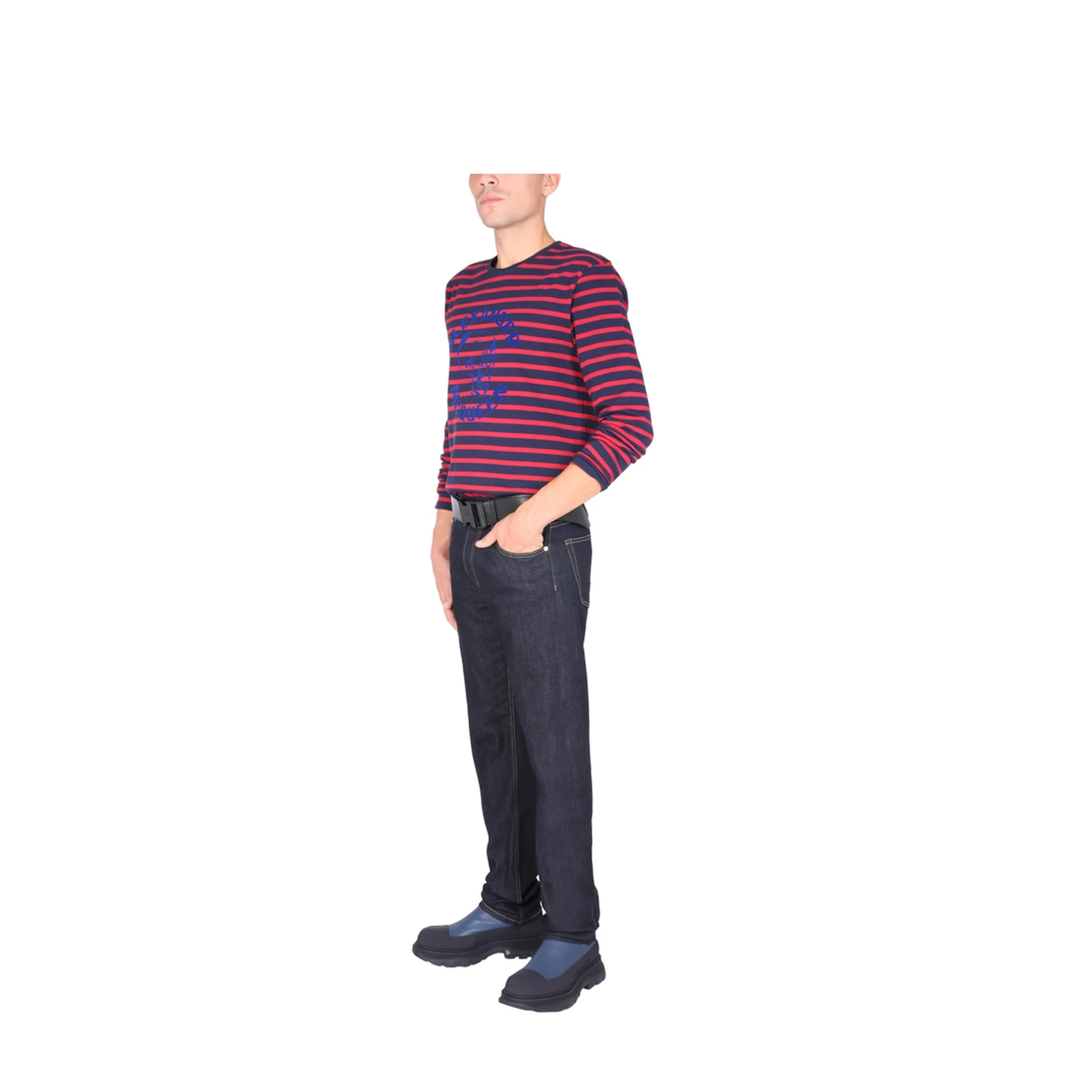 T-Shirt with Flocked Logo - Image 2