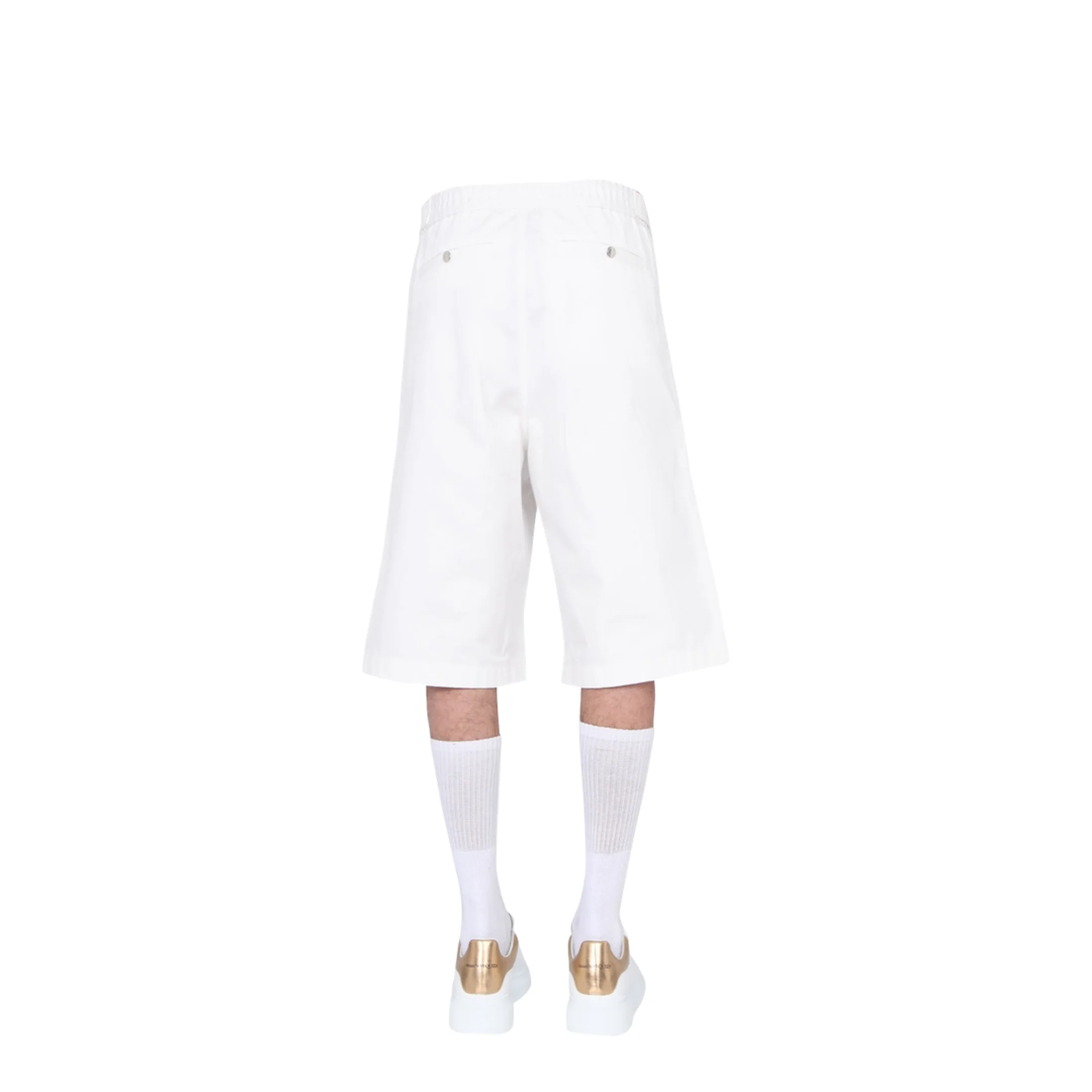 White Other Materials Pants - Image 4