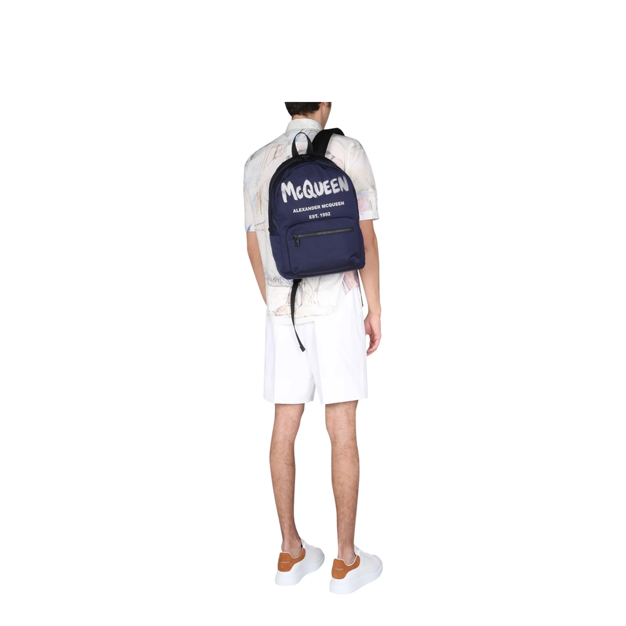 White Other Materials Shorts - Image 2