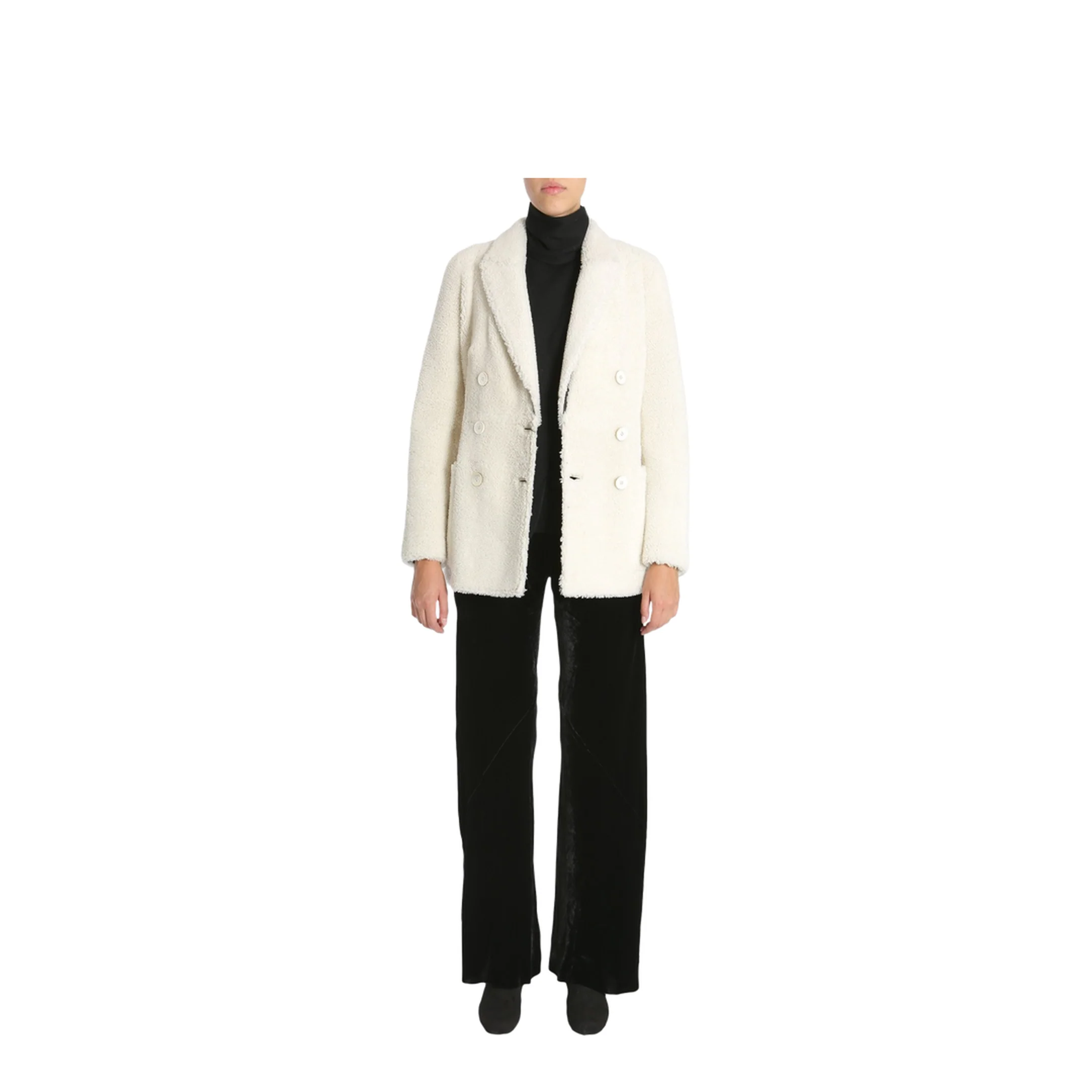 White Wool Coat - Image 5