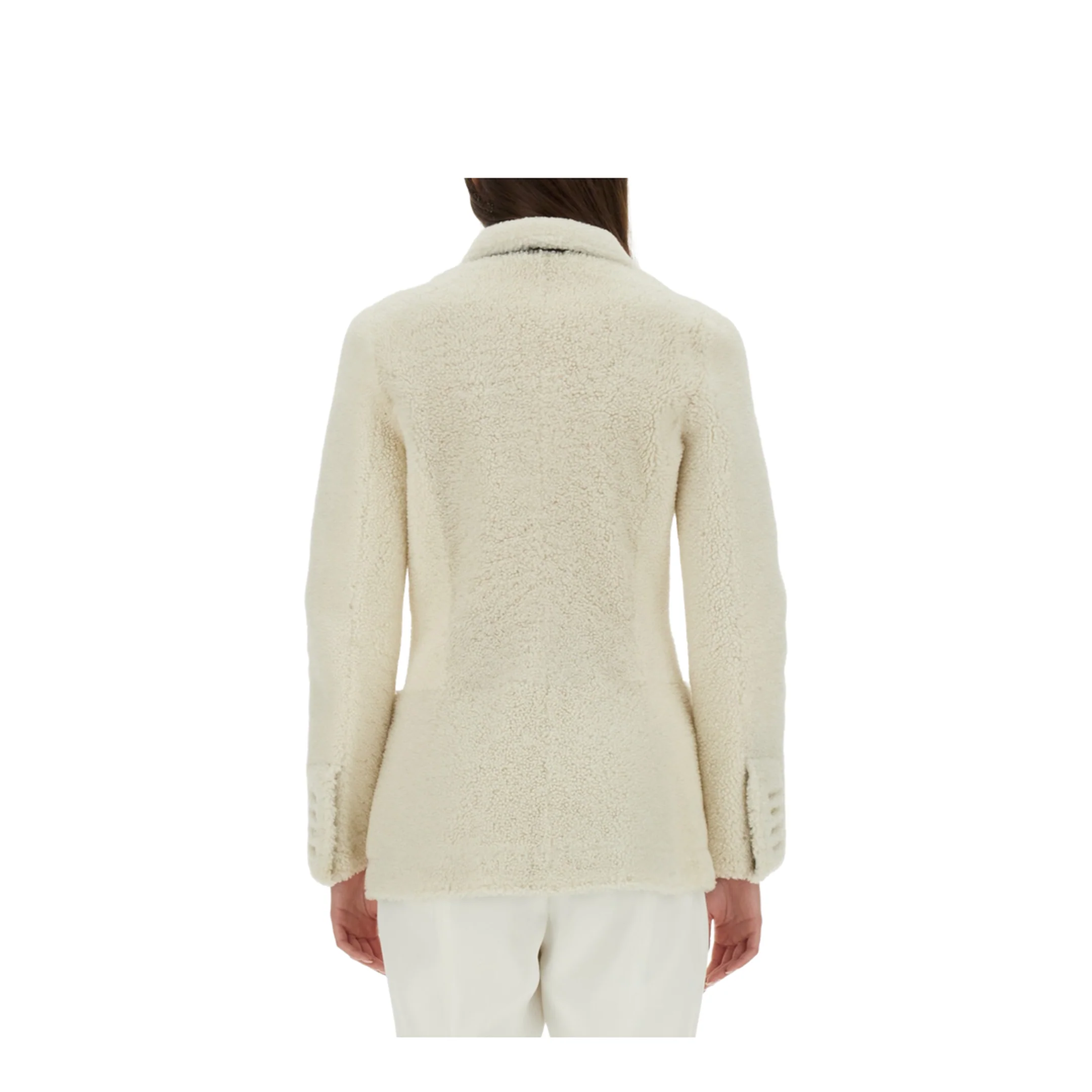 White Wool Coat - Image 7