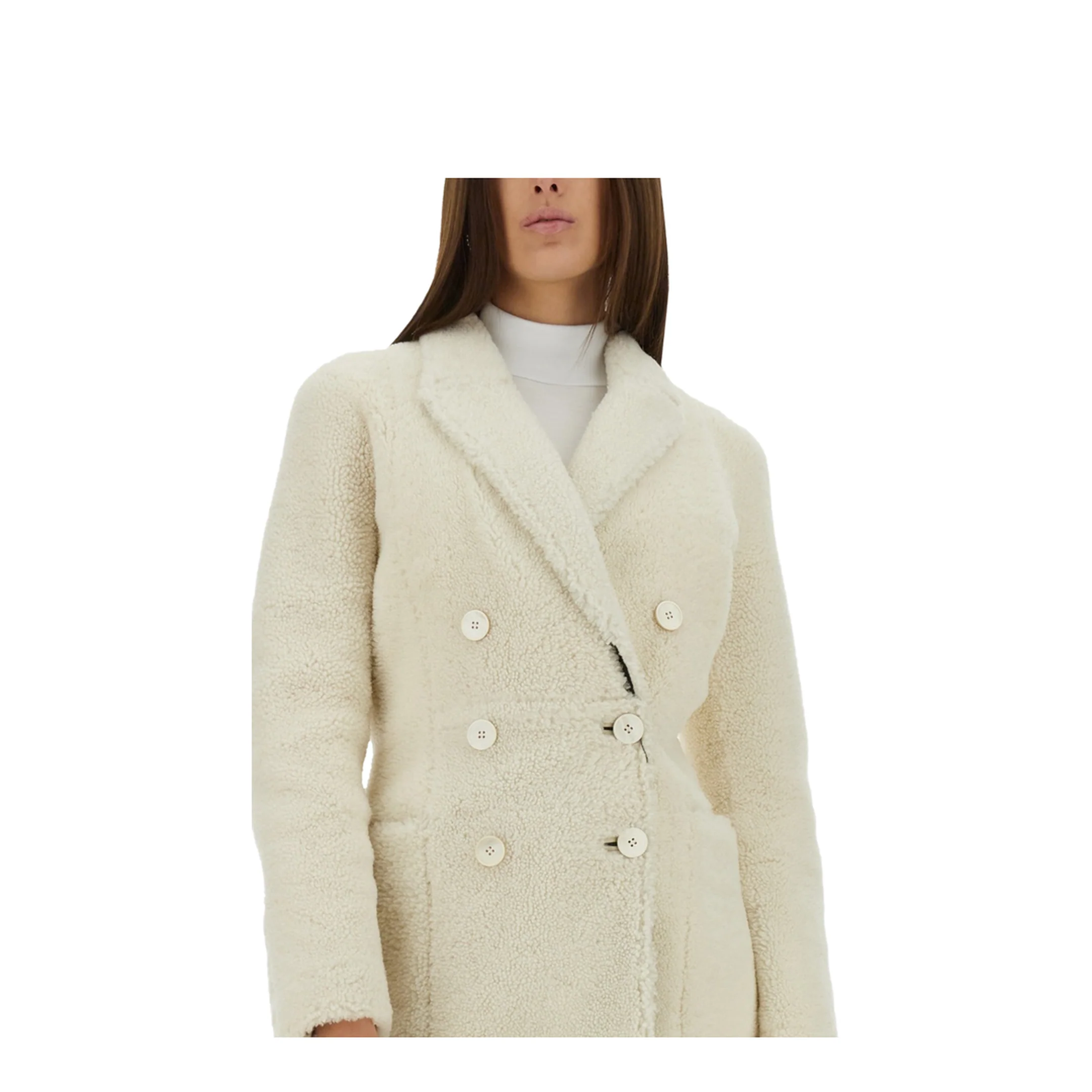 White Wool Coat - Image 8