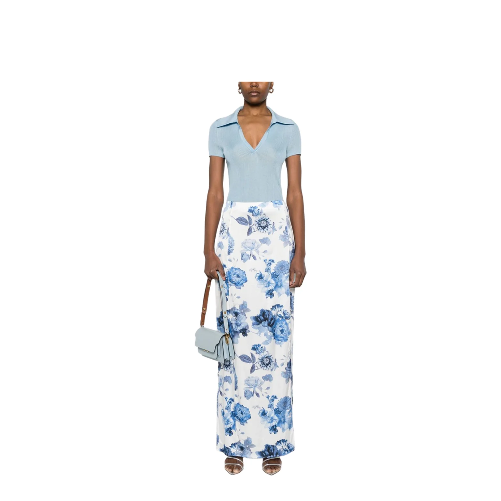 Floral Print Maxi Skirt In Multicolour - Image 5