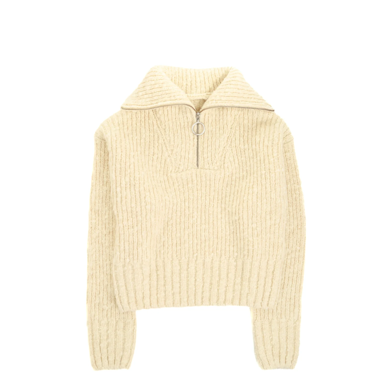 Half-zip Knit Ivory