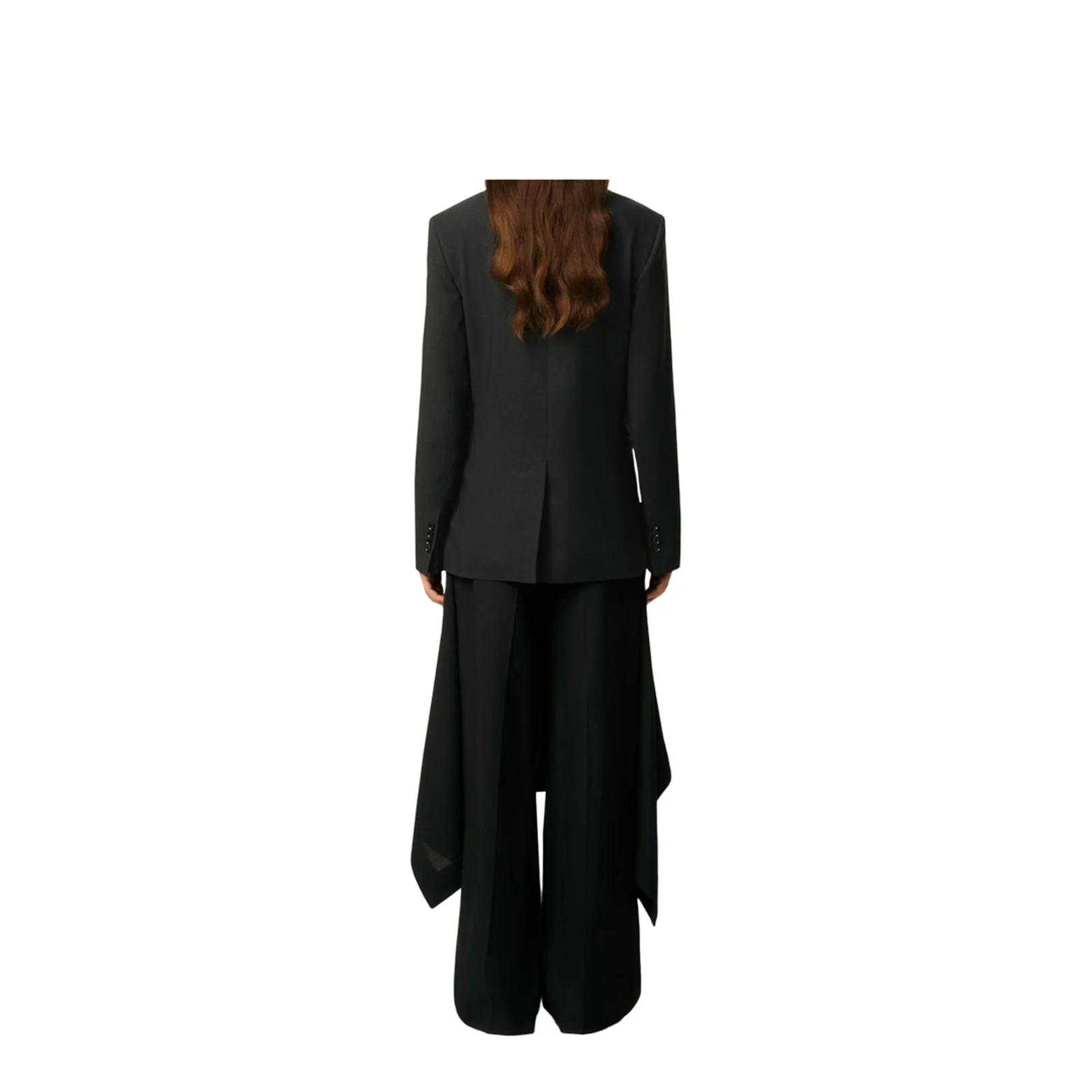 Black Wool Double Breasted Jacket - Image 3