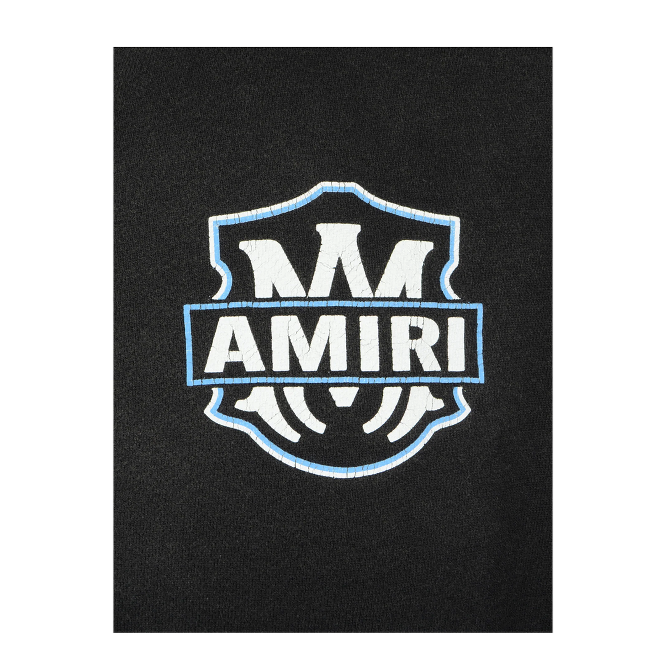 Printed Graphic Zip-Up Hoodie - Black - Image 5