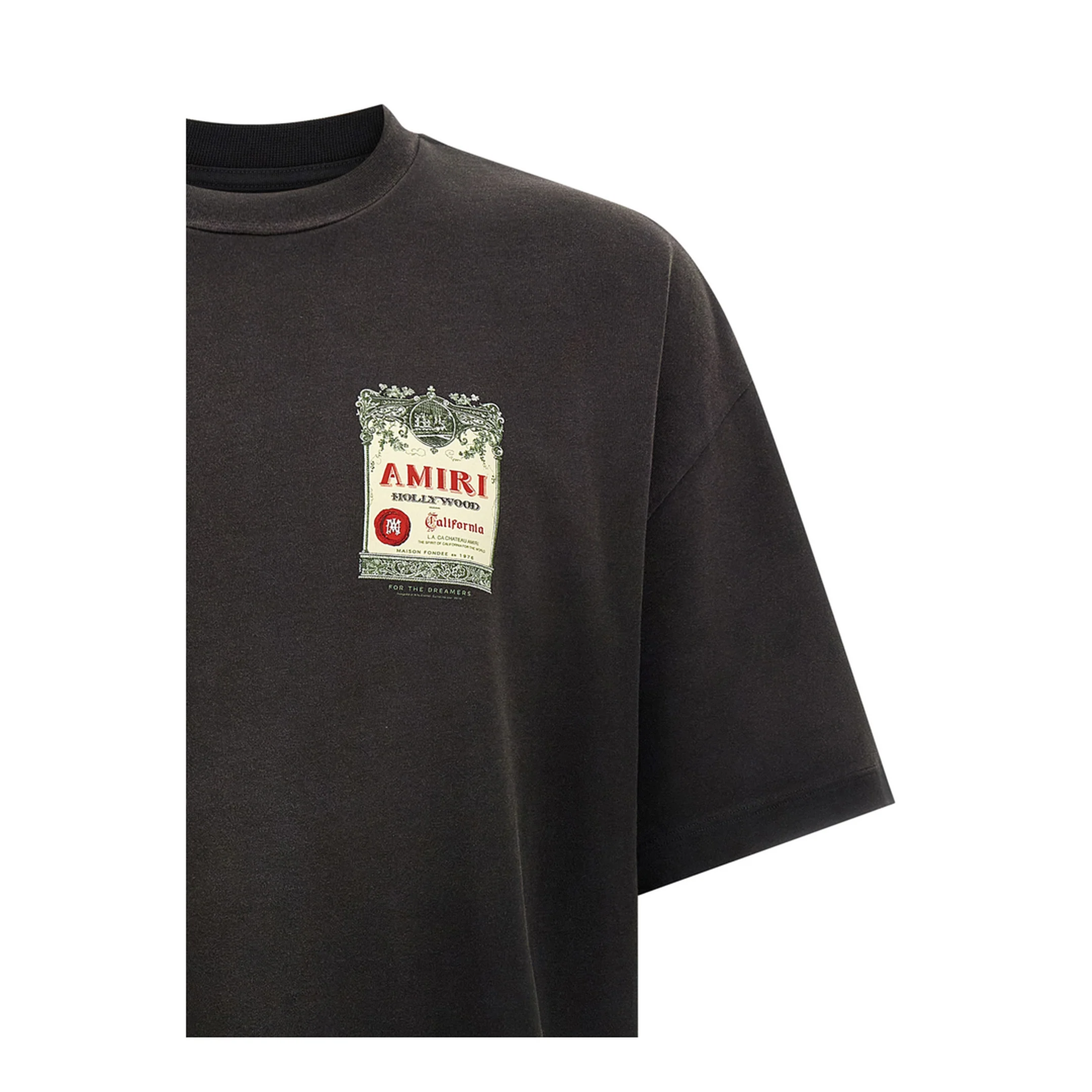 Chateau Stamp T-Shirt Black - Image 3