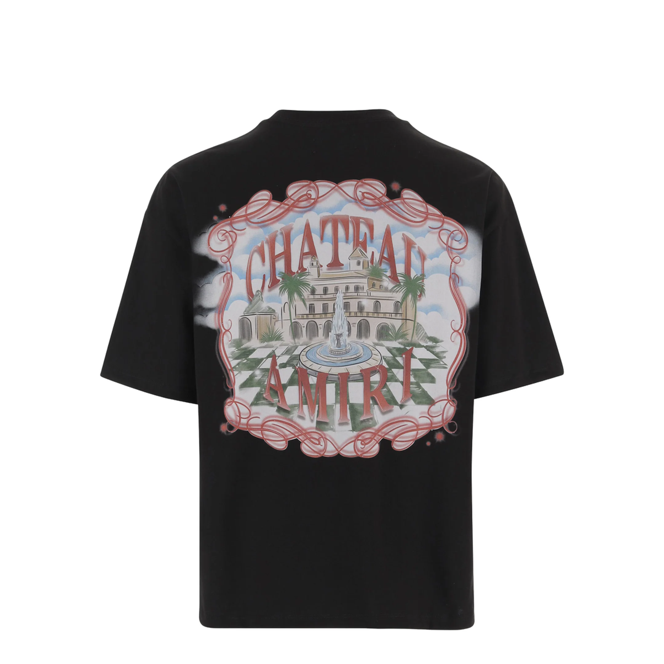 Printed Cotton T-Shirt Black - Image 2