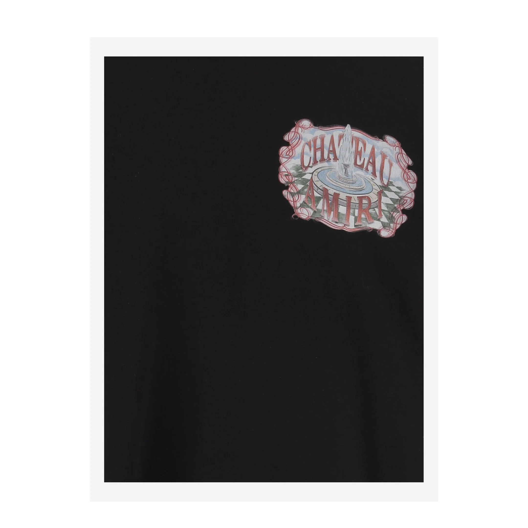 Printed Cotton T-Shirt Black - Image 3