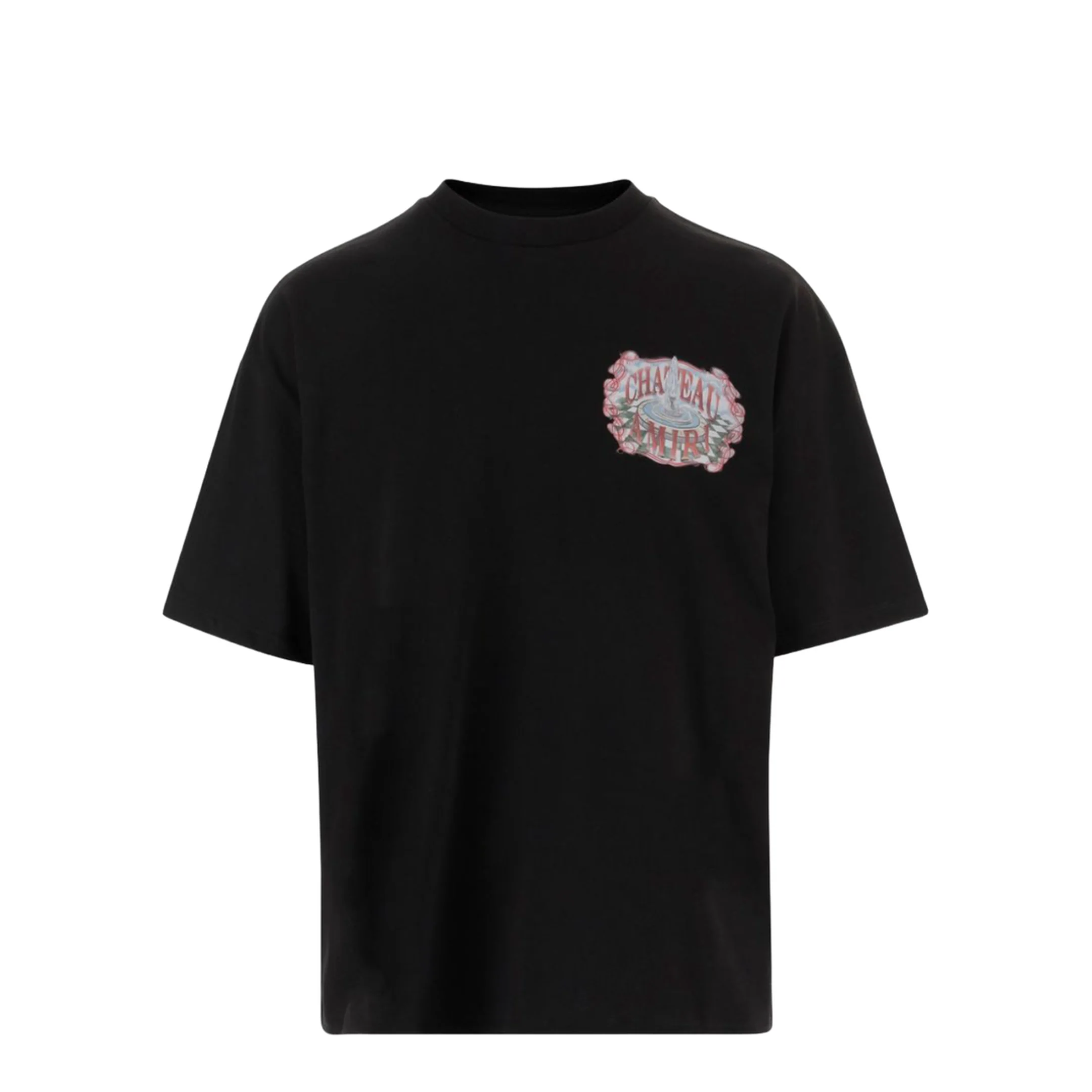 Printed Cotton T-Shirt Black - Image 4