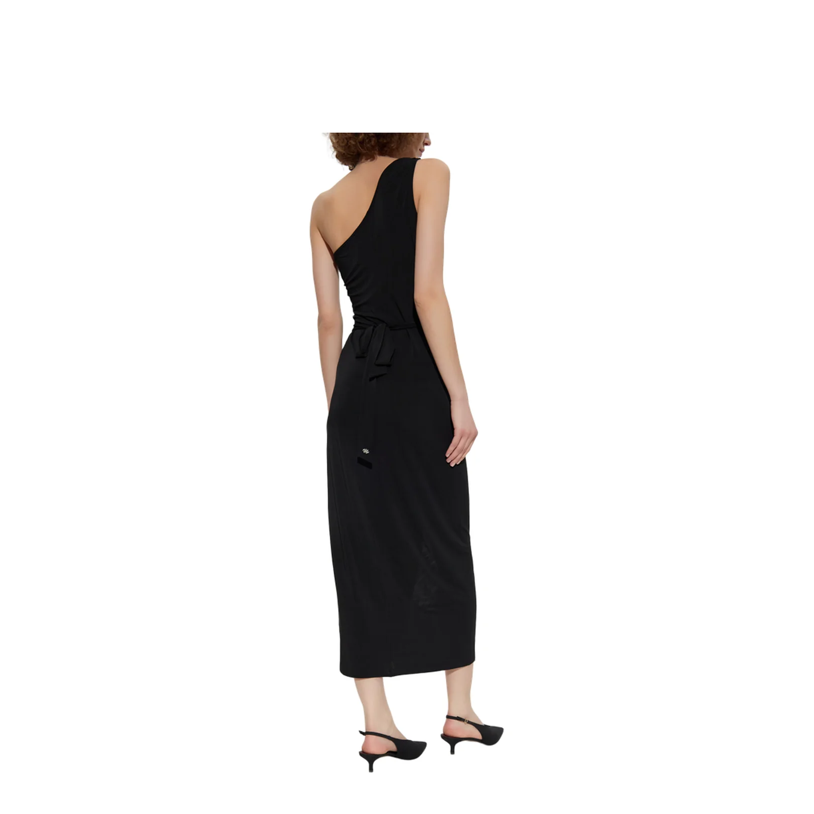 Cut Out Shoulder Dress Black - Image 4