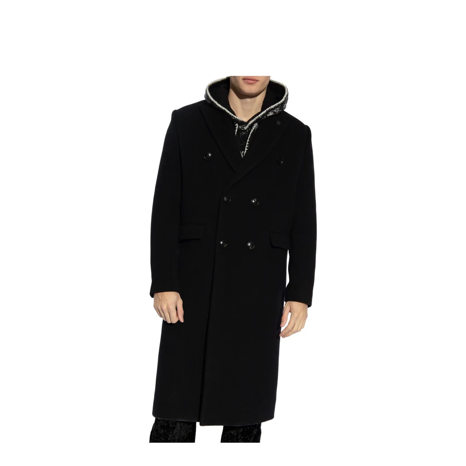 Double Breasted Coat Black - Image 3