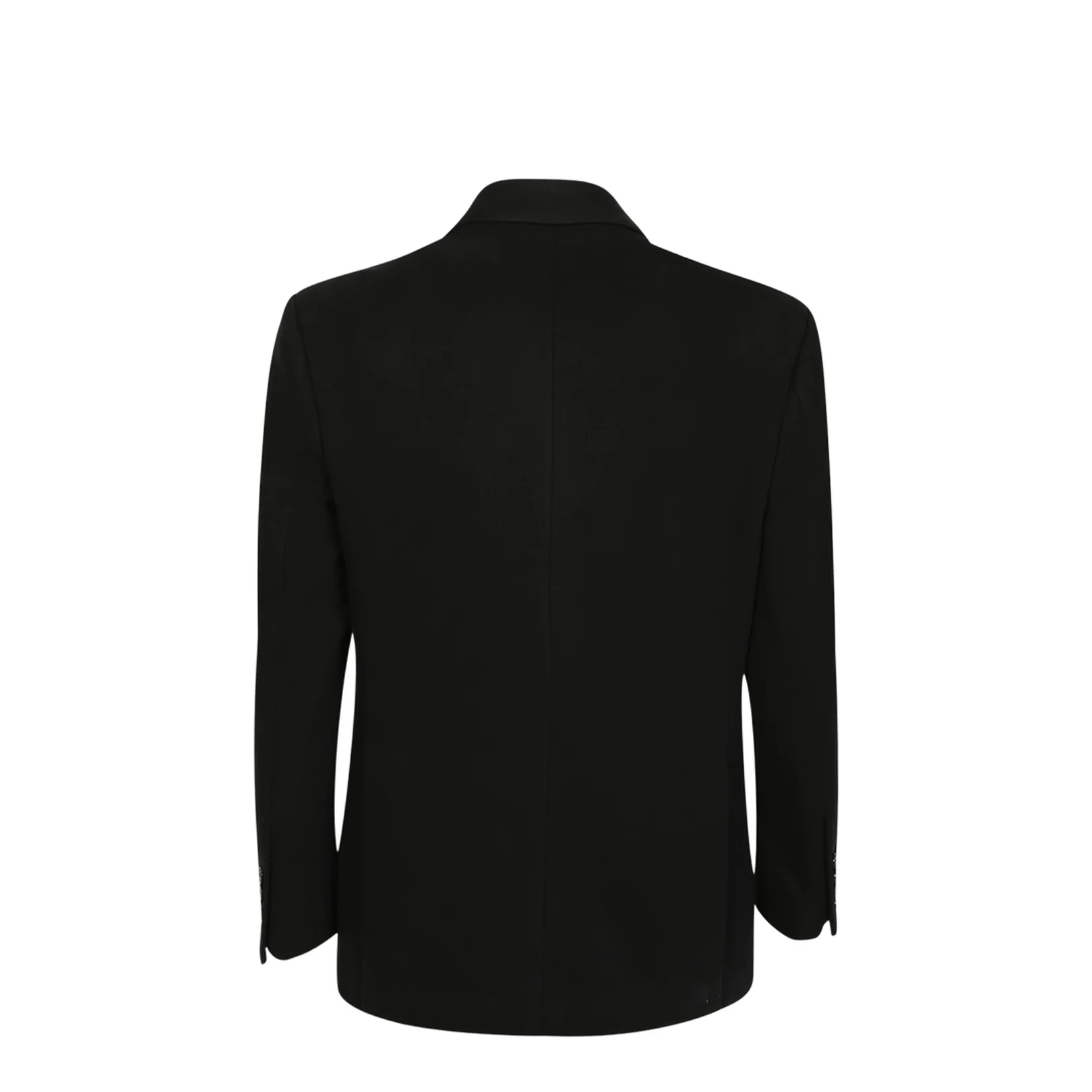 Double Breasted Cotton Jacket Black - Image 4
