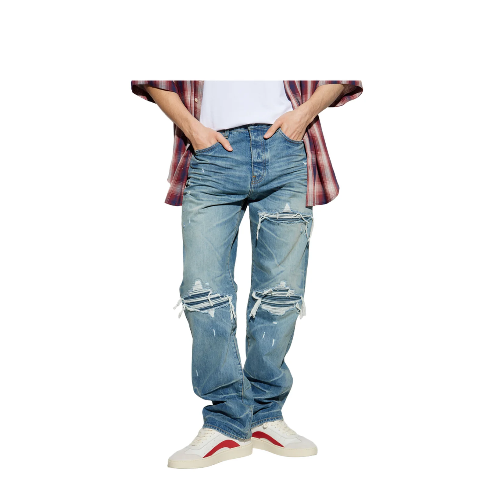 Jeans Vintage Effect Classic Blue - Image 3