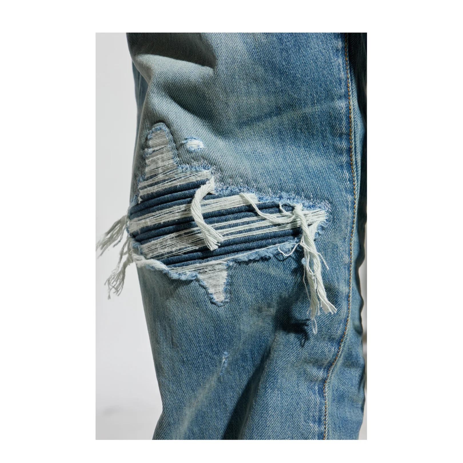 Jeans Vintage Effect Classic Blue - Image 5