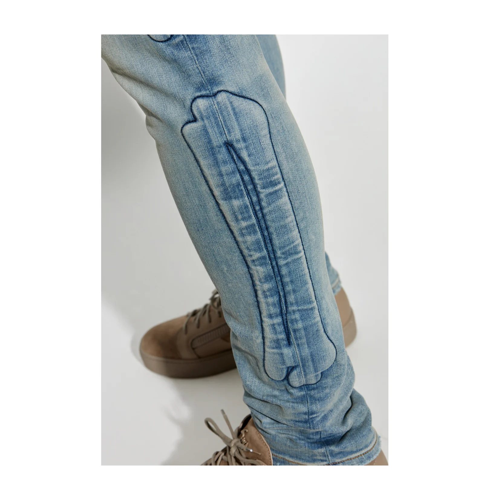 Jeans with Logo Light Blue - Image 5