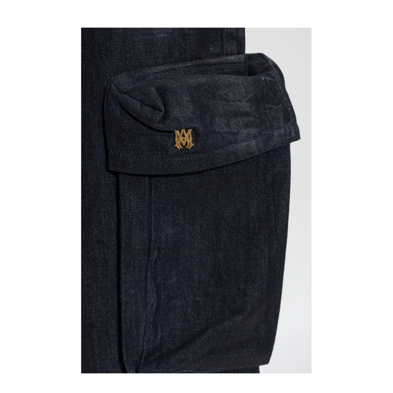 Navy Blue Jeans with Logo - Image 2
