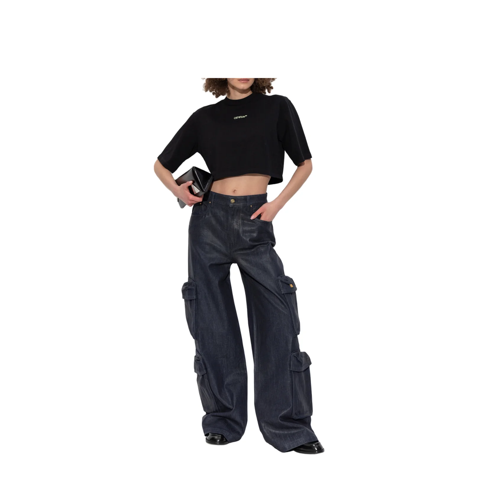 Navy Blue Jeans with Logo - Image 4