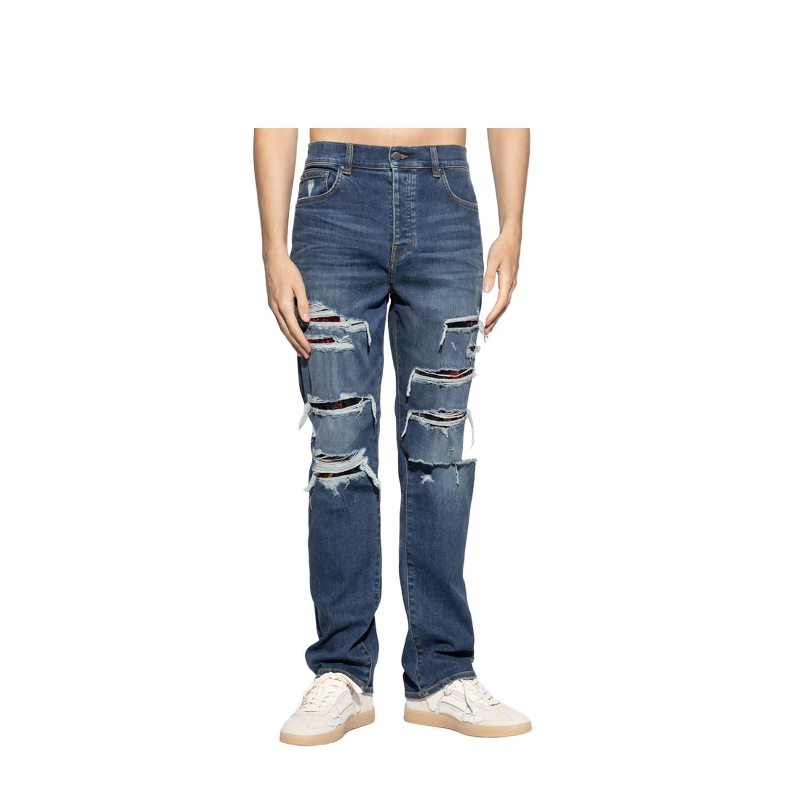 Jeans with Rips Classic Blue - Image 3