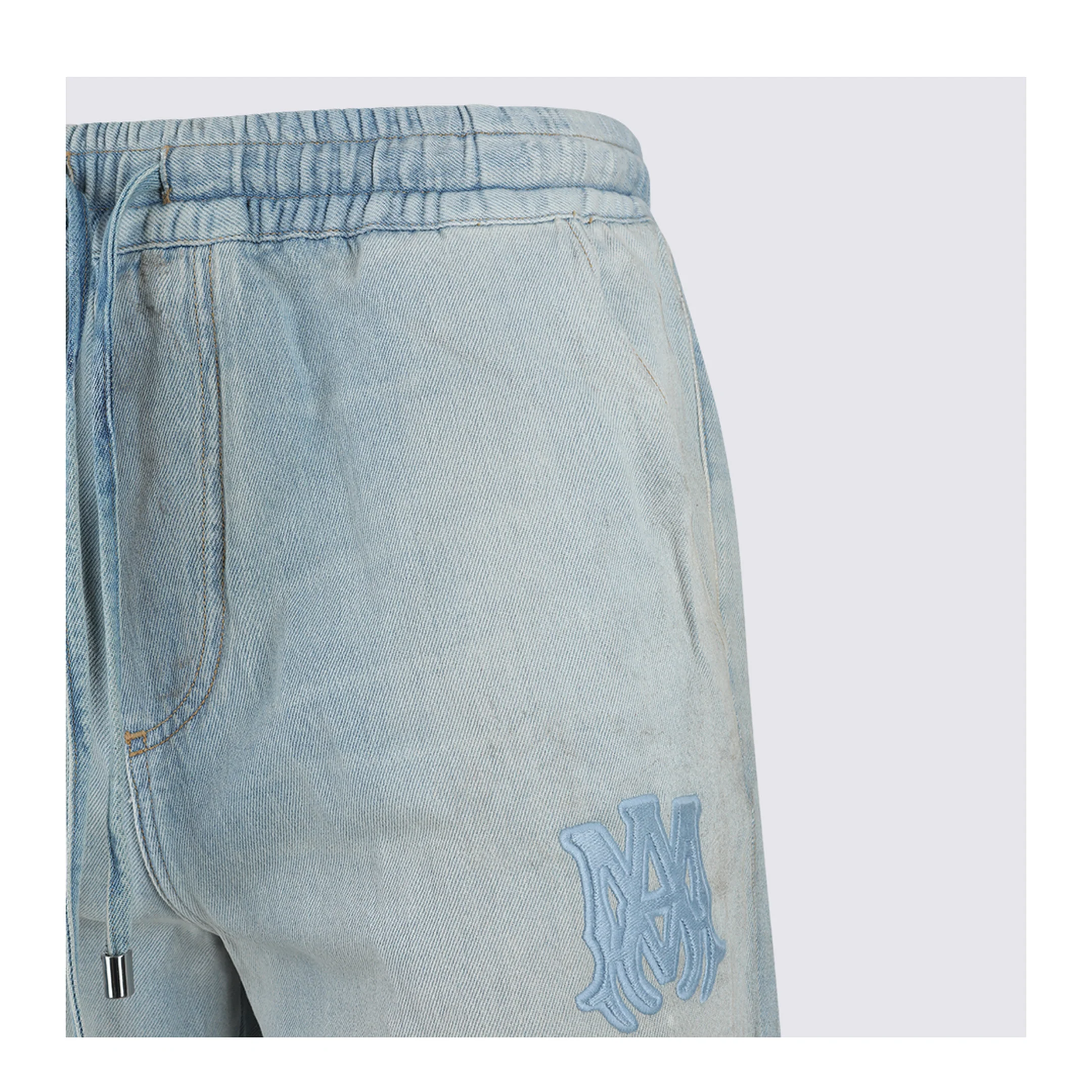 Light Blue Cotton Jeans - Image 3