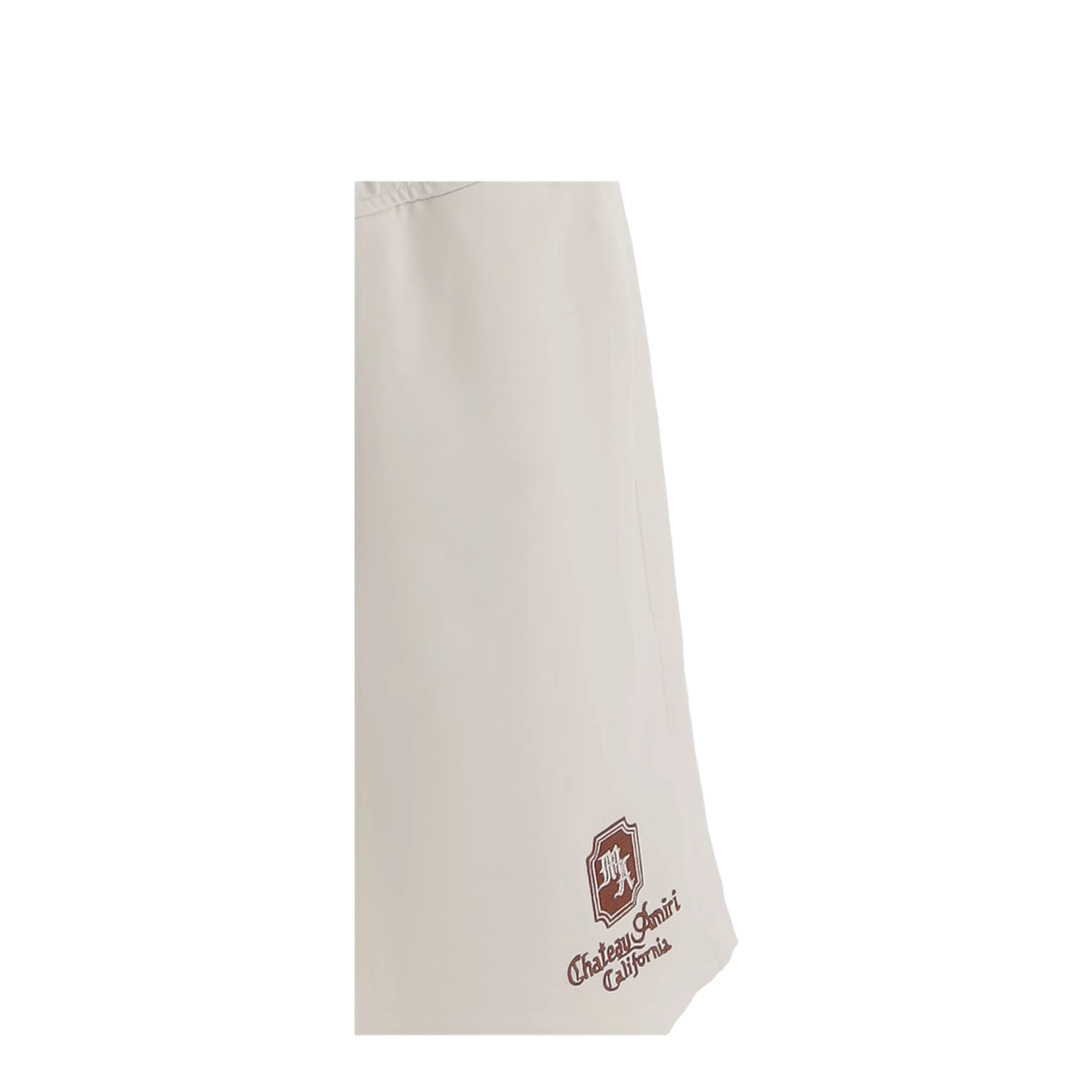 Logo Embroidered Drawstring Shorts Beige - Image 3
