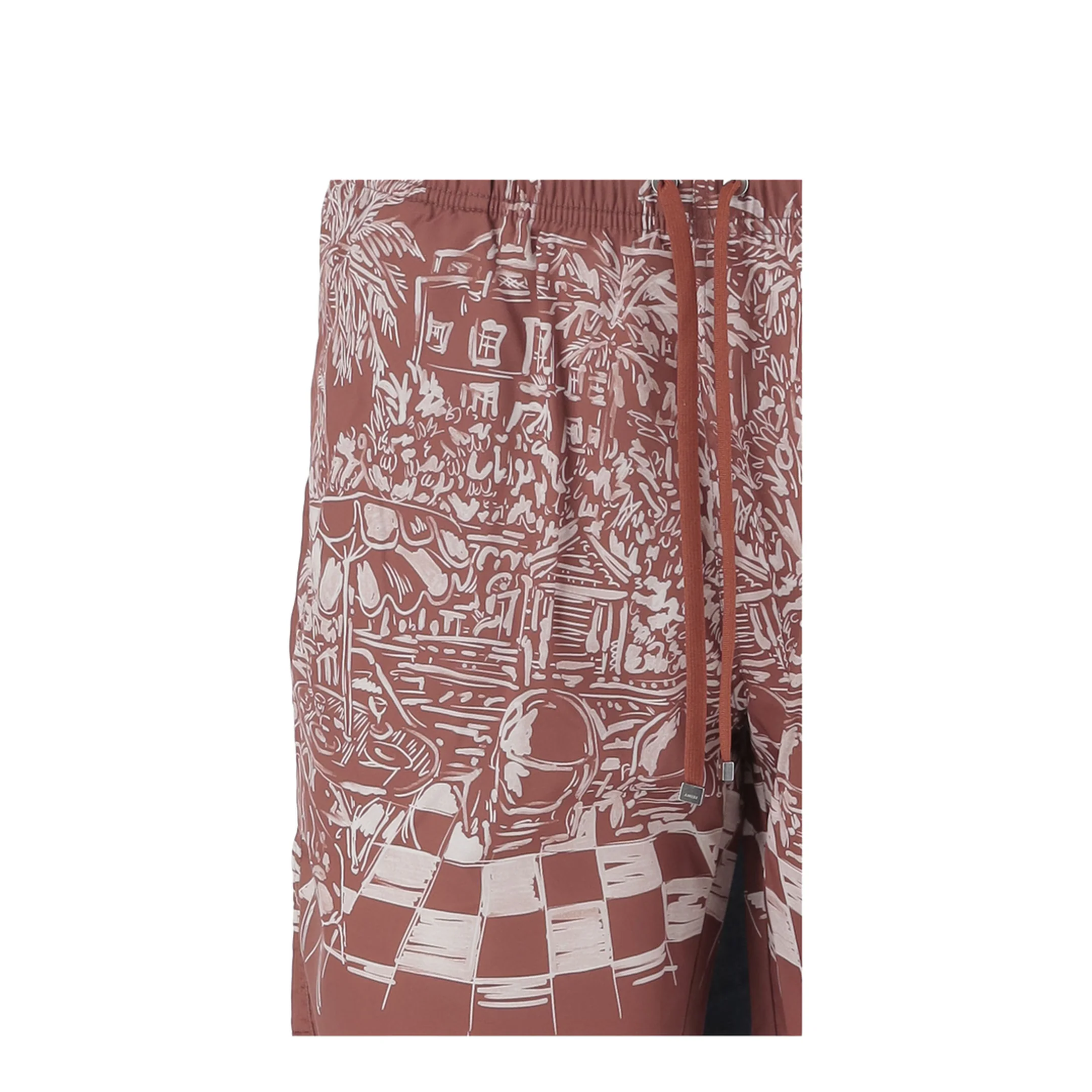 Men's Technical Fabric Swimsuit Red - Image 3