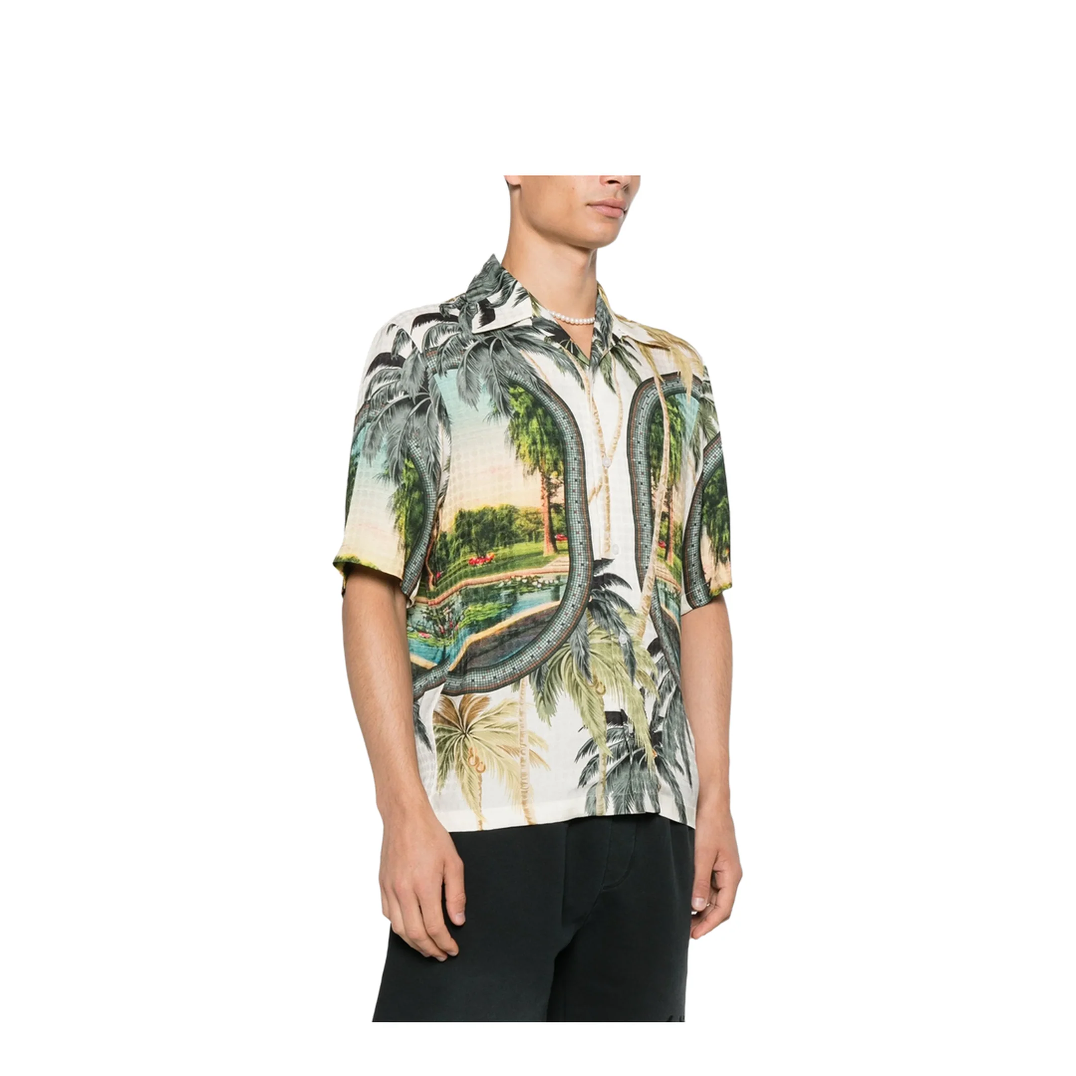 Shirts Green Graphic Print - Image 3