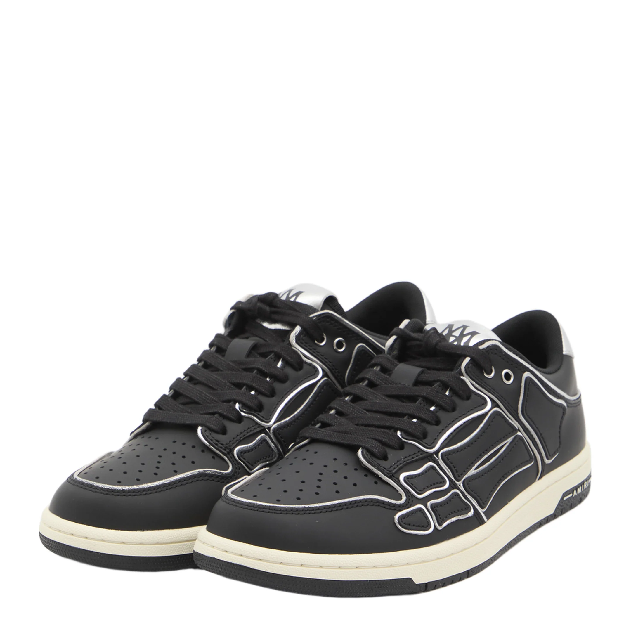 Skel Top Low Black Sneaker With Logo Patch - Image 2