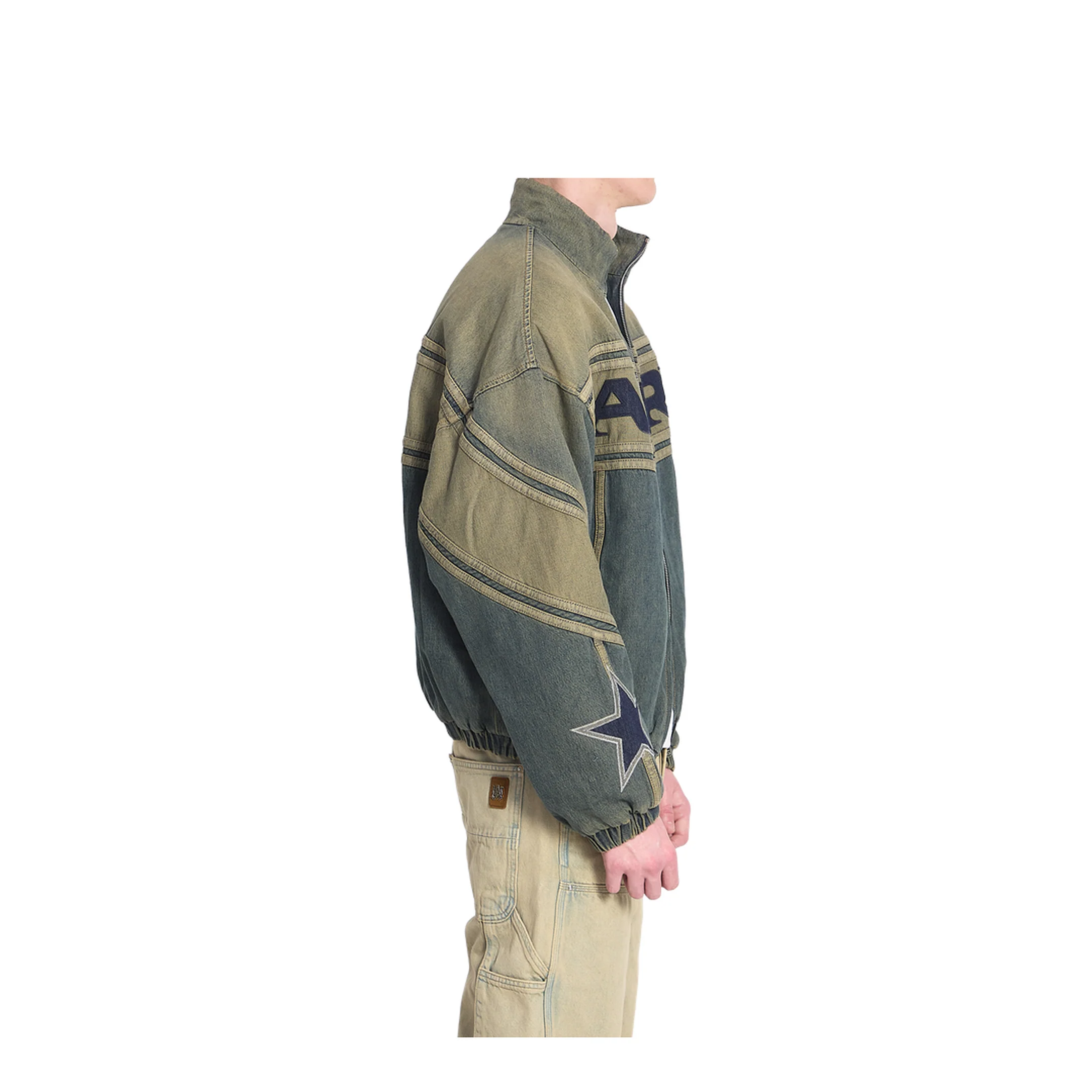 Sport Denim Track Jacket - Image 3