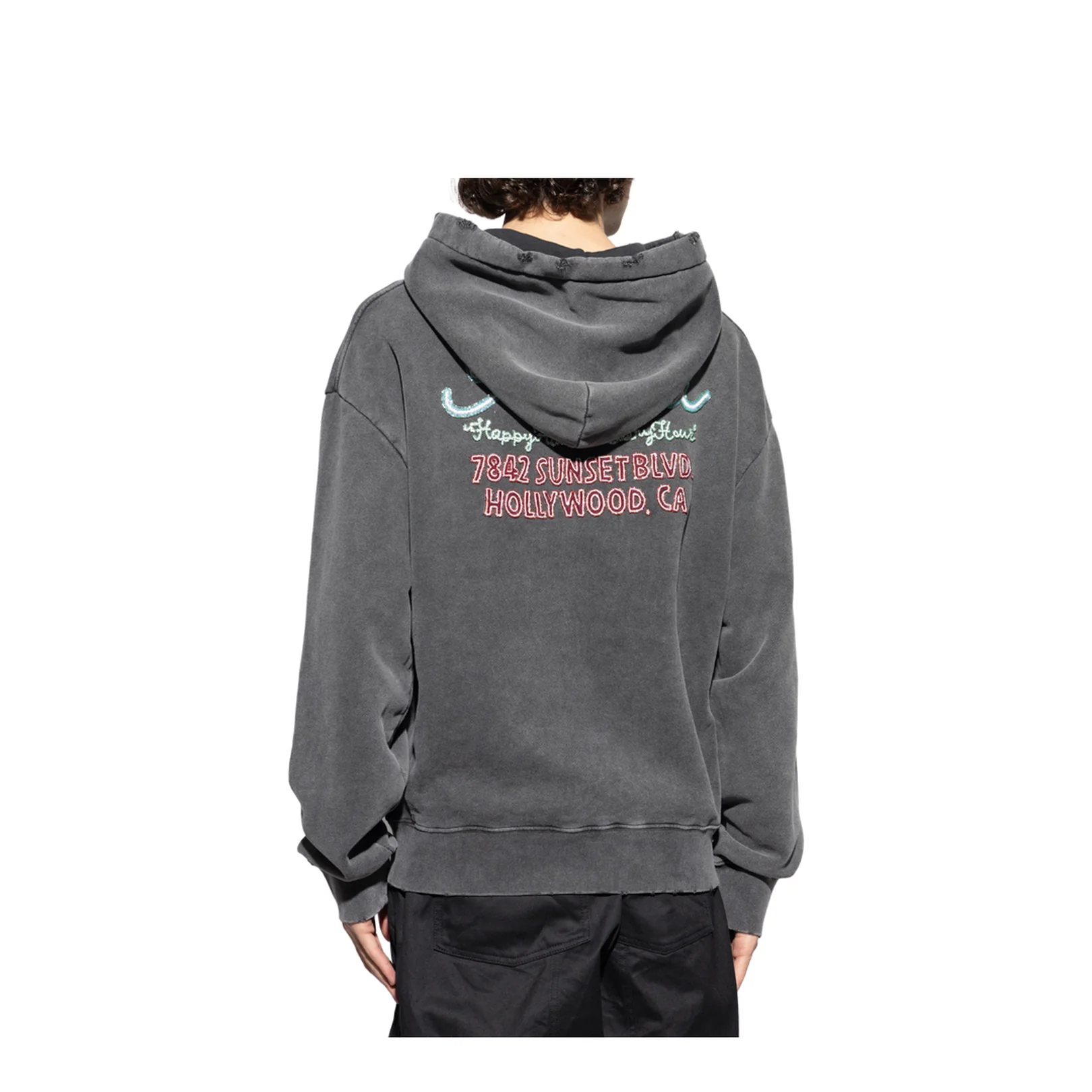 Sweatshirt Vintage Effect Refined Shade of Grey - Image 4