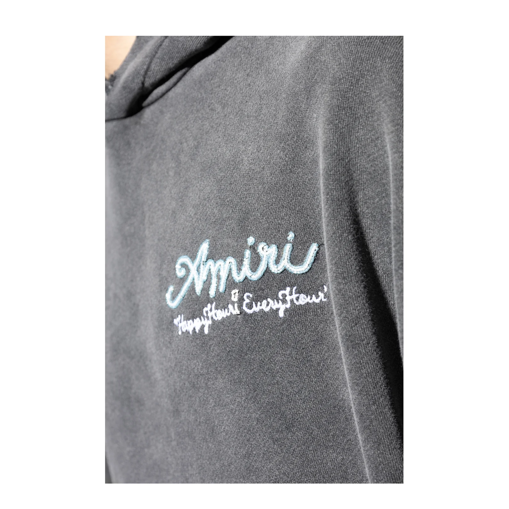 Sweatshirt Vintage Effect Refined Shade of Grey - Image 5