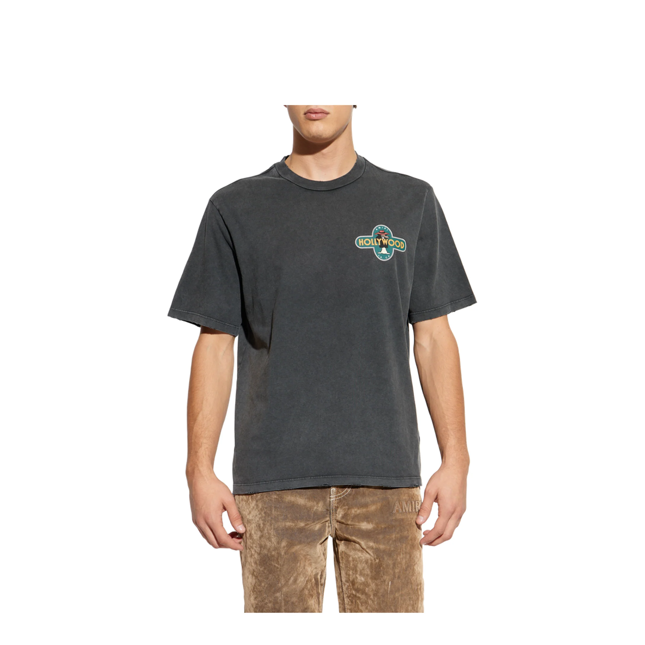 Printed T-Shirt Grey - Image 3