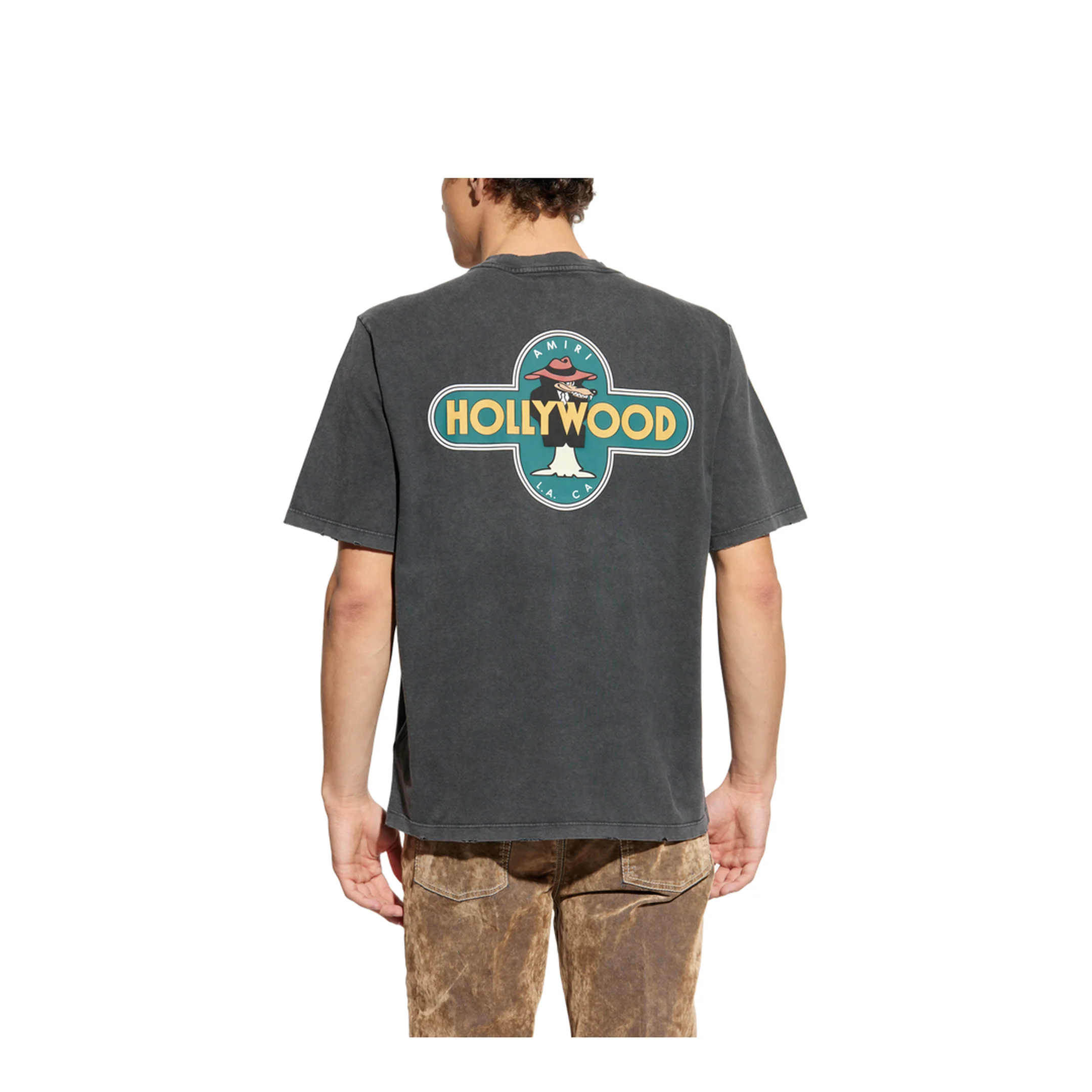 Printed T-Shirt Grey - Image 4