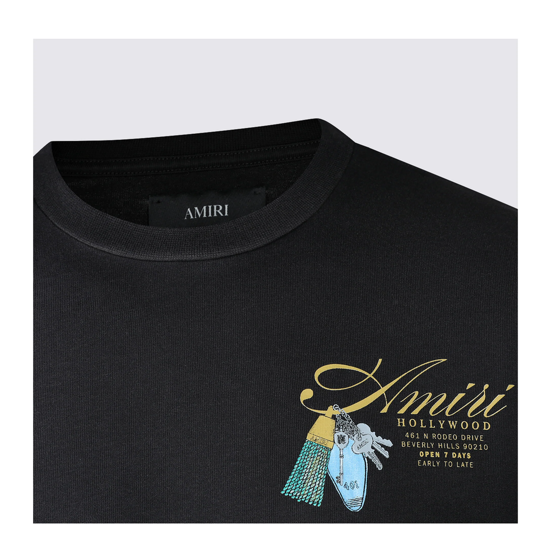 Logo Printed T-Shirts Black - Image 4