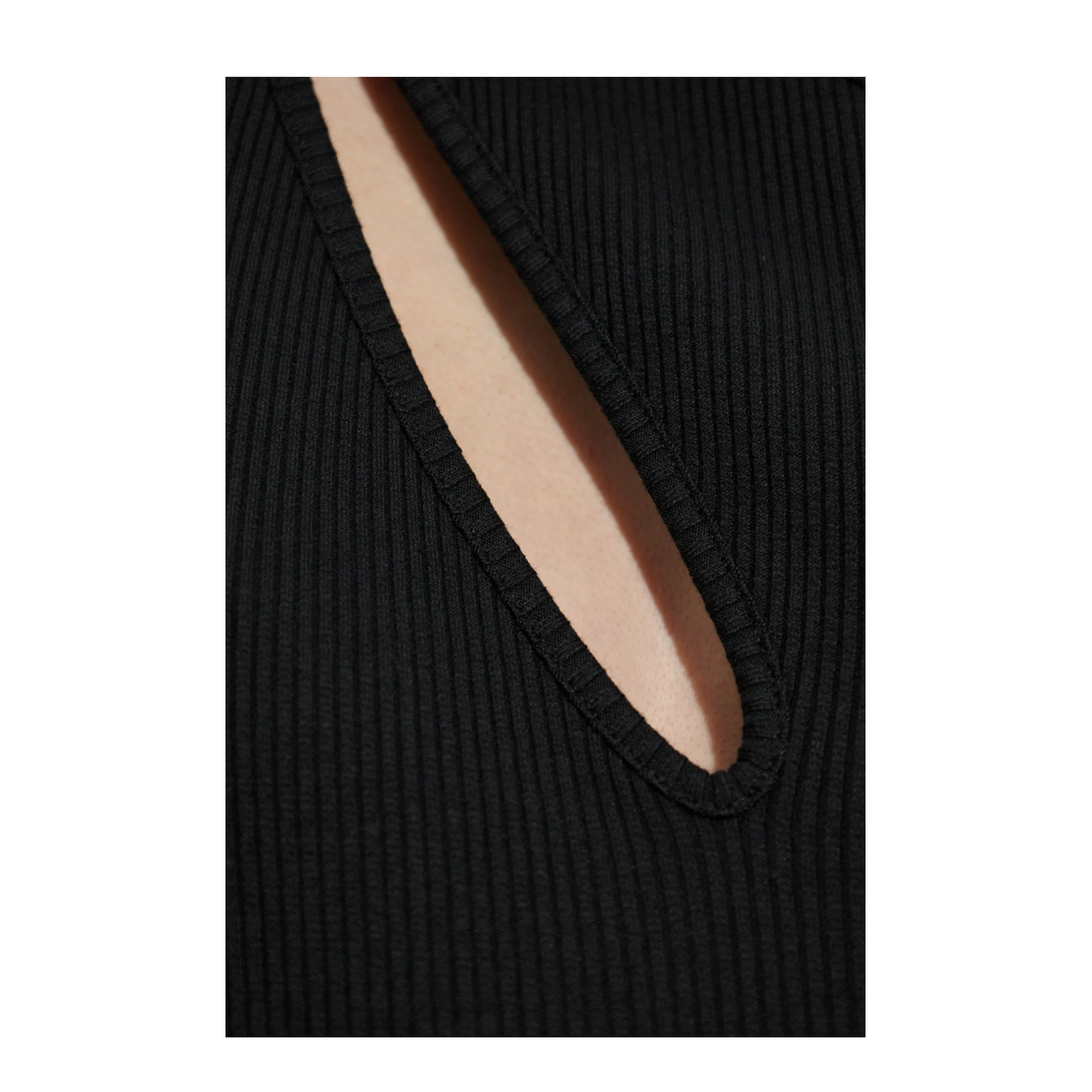 Women's Cut-Out Top in Black - Image 5