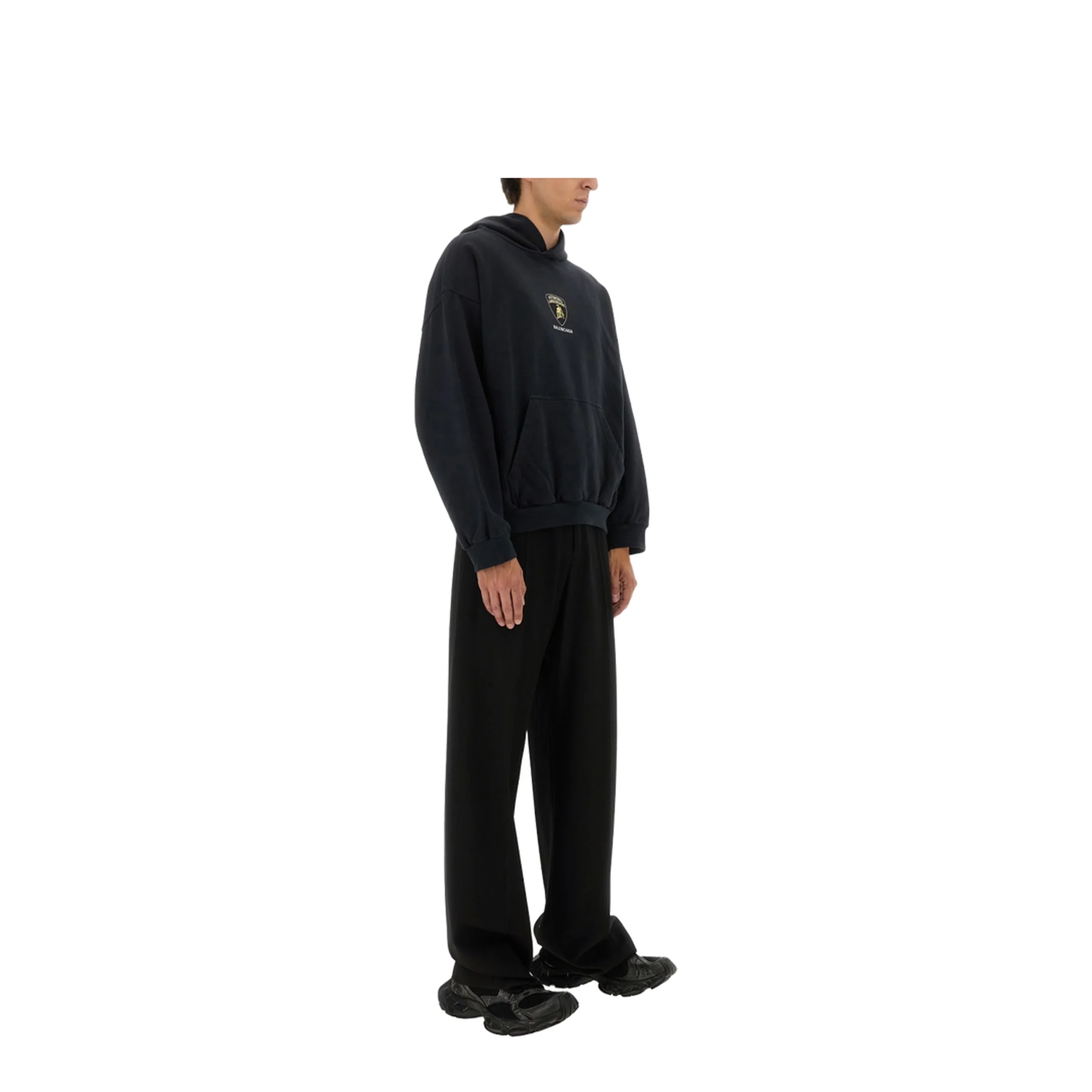 Hoodie with Lamborghini Shield Motif - Image 2