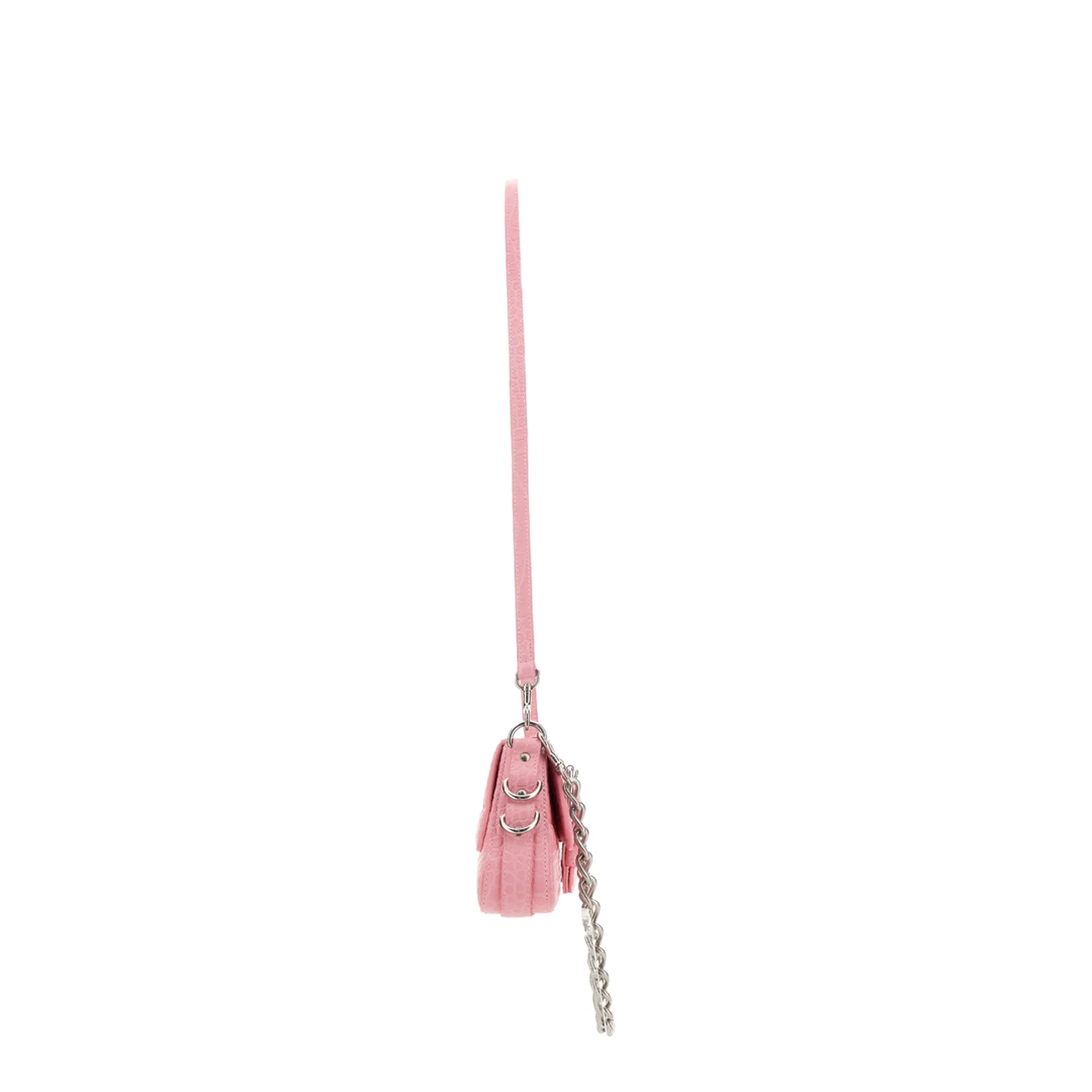 Lindsay Bag With Shoulder Strap In Pink Calfskin - Image 3