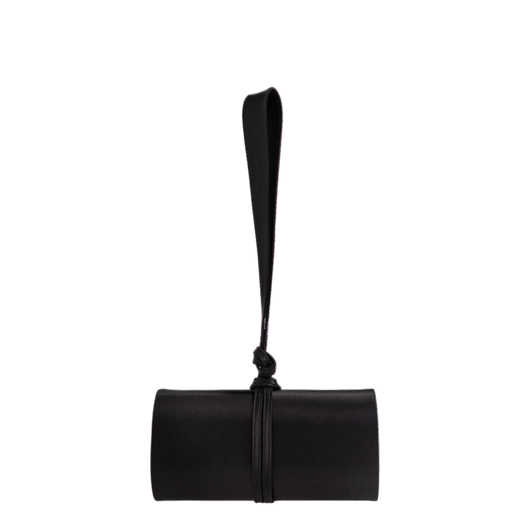 Satin Black Top Handle Bag - Image 3