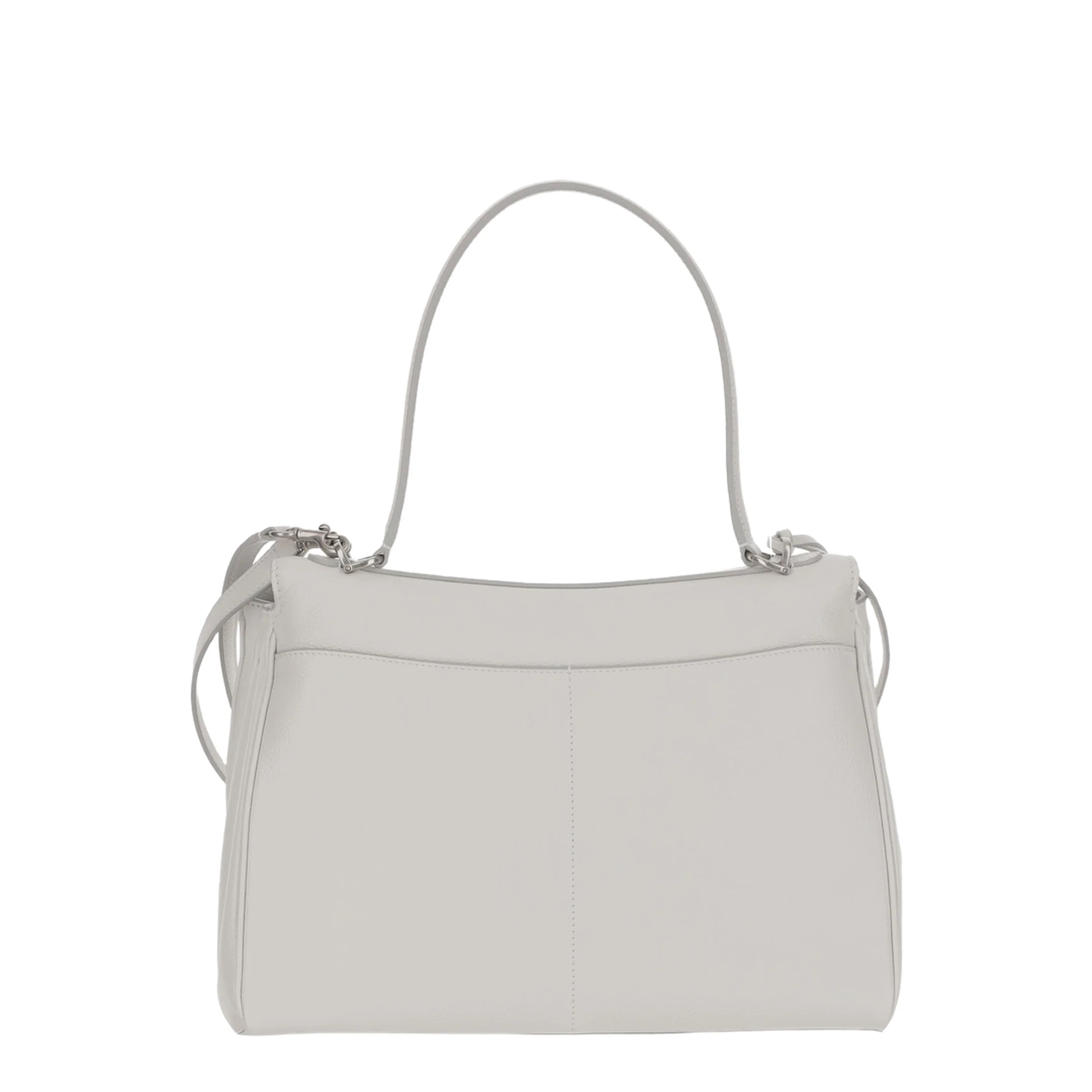 Chalk Medium Rodeo Leather Handbag - White - Image 3