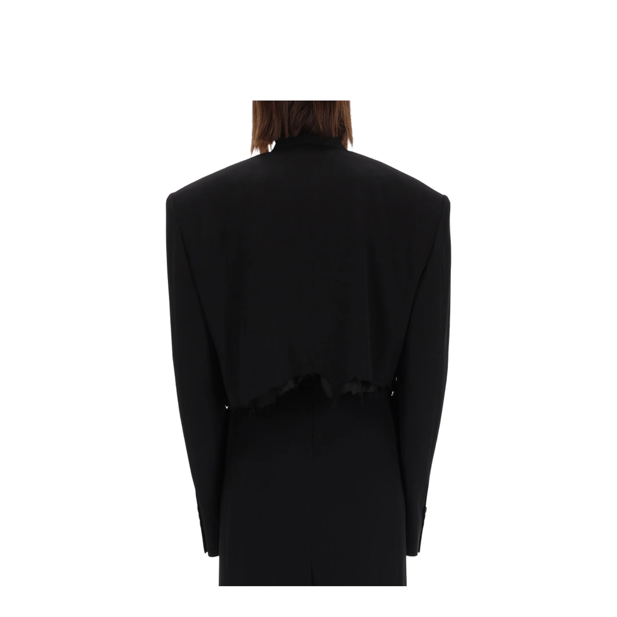 Single Breasted Cut Off Jacket - Image 3