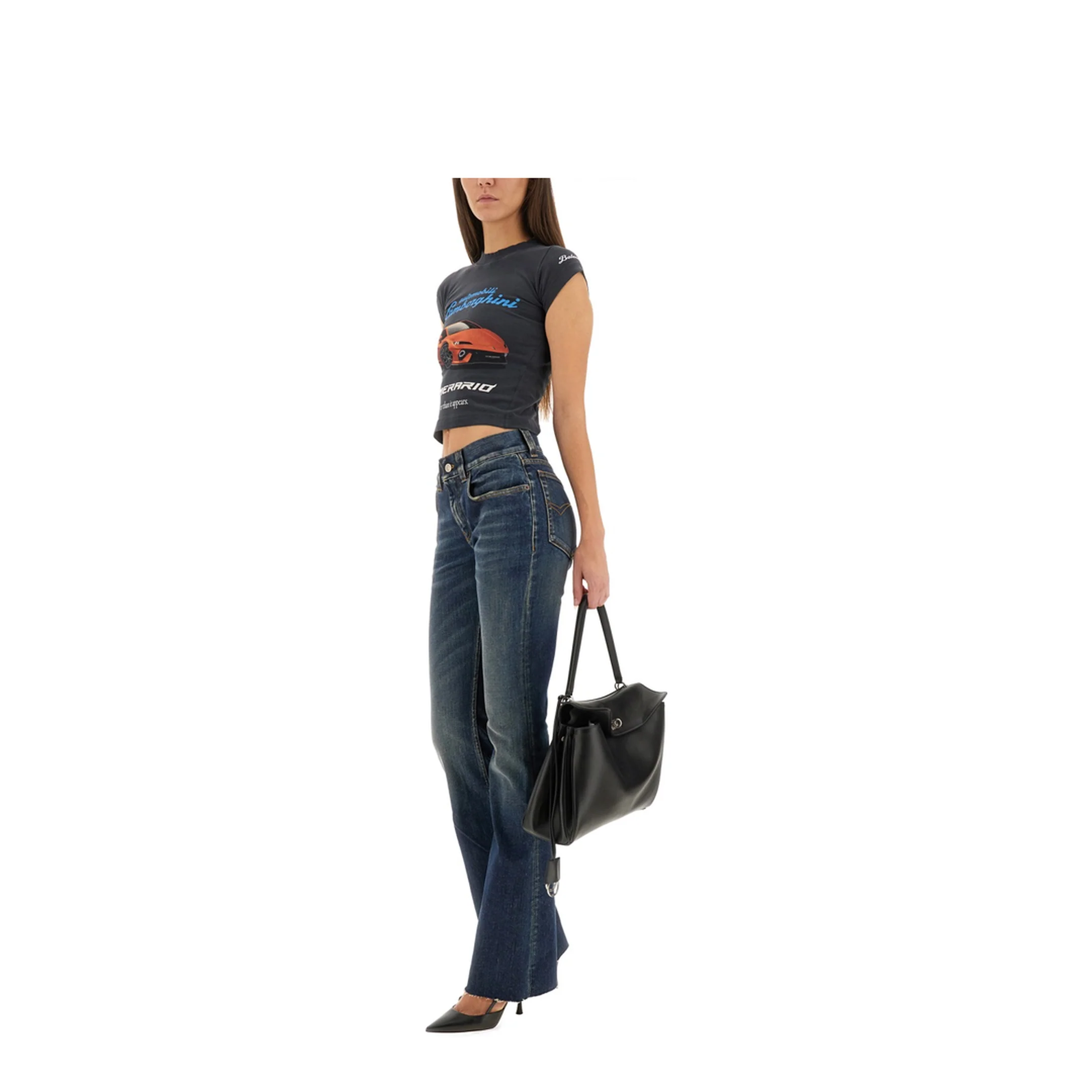 Slim Fit Bootcut Pants - Image 2